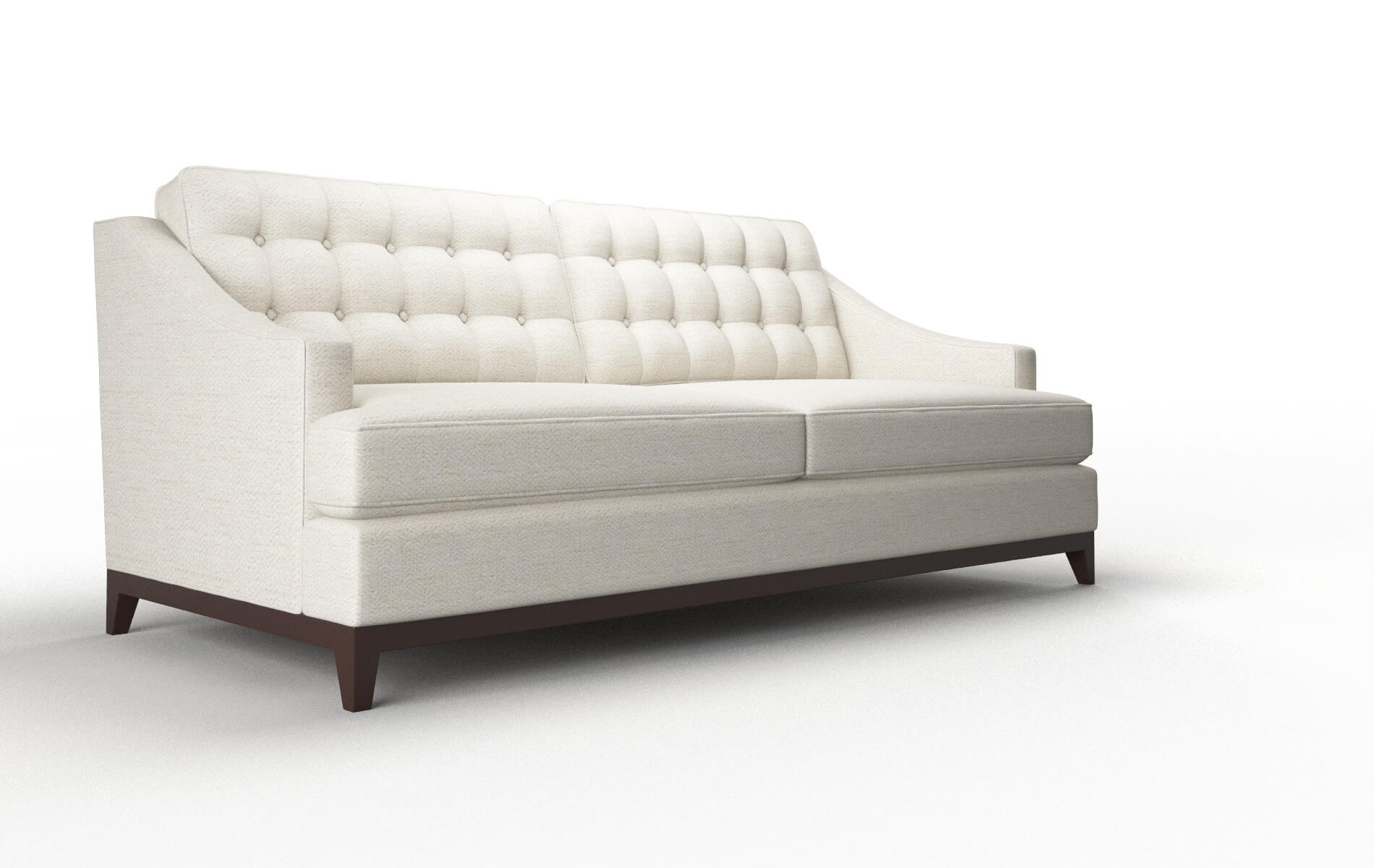 Geneva Venus Cream Sofa espresso legs 2
