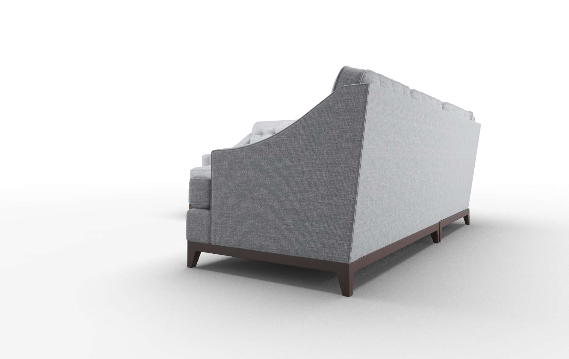 Geneva Venus Mist Sectional espresso legs 4