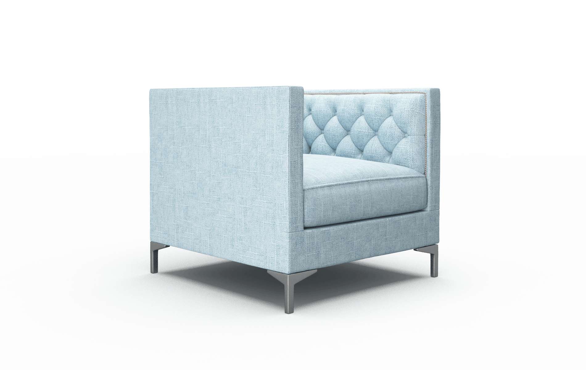 Gosford Atlas Turquoise Chair metal legs 2