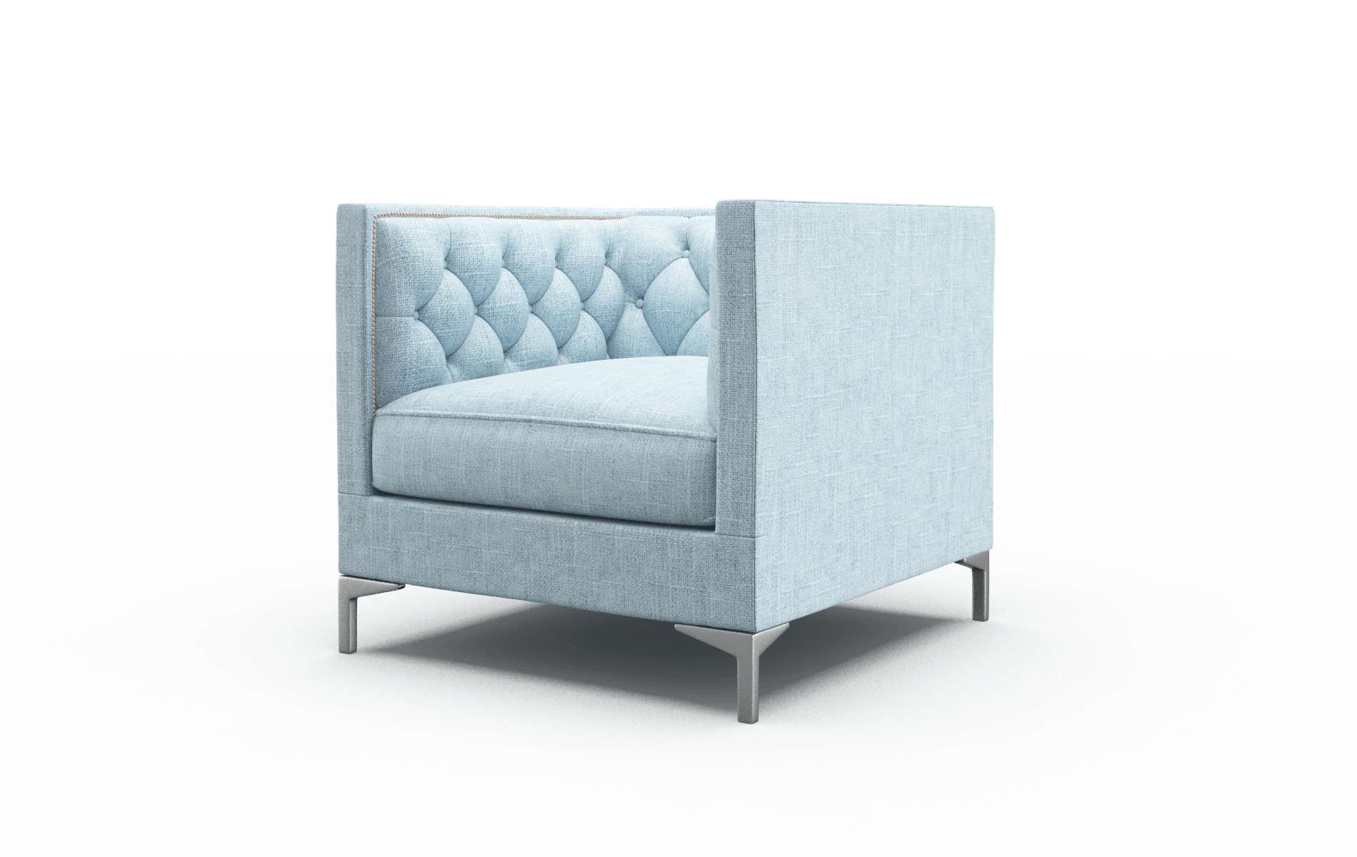 Gosford Atlas Turquoise Chair metal legs 4