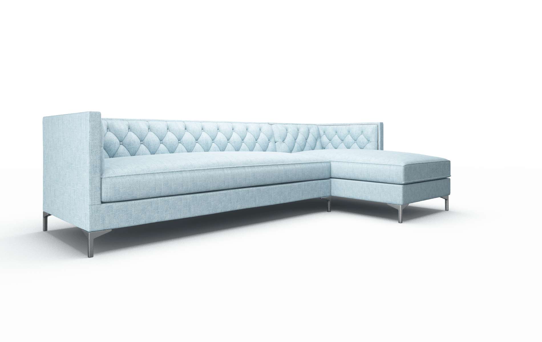 Gosford Atlas Turquoise Panel metal legs 2