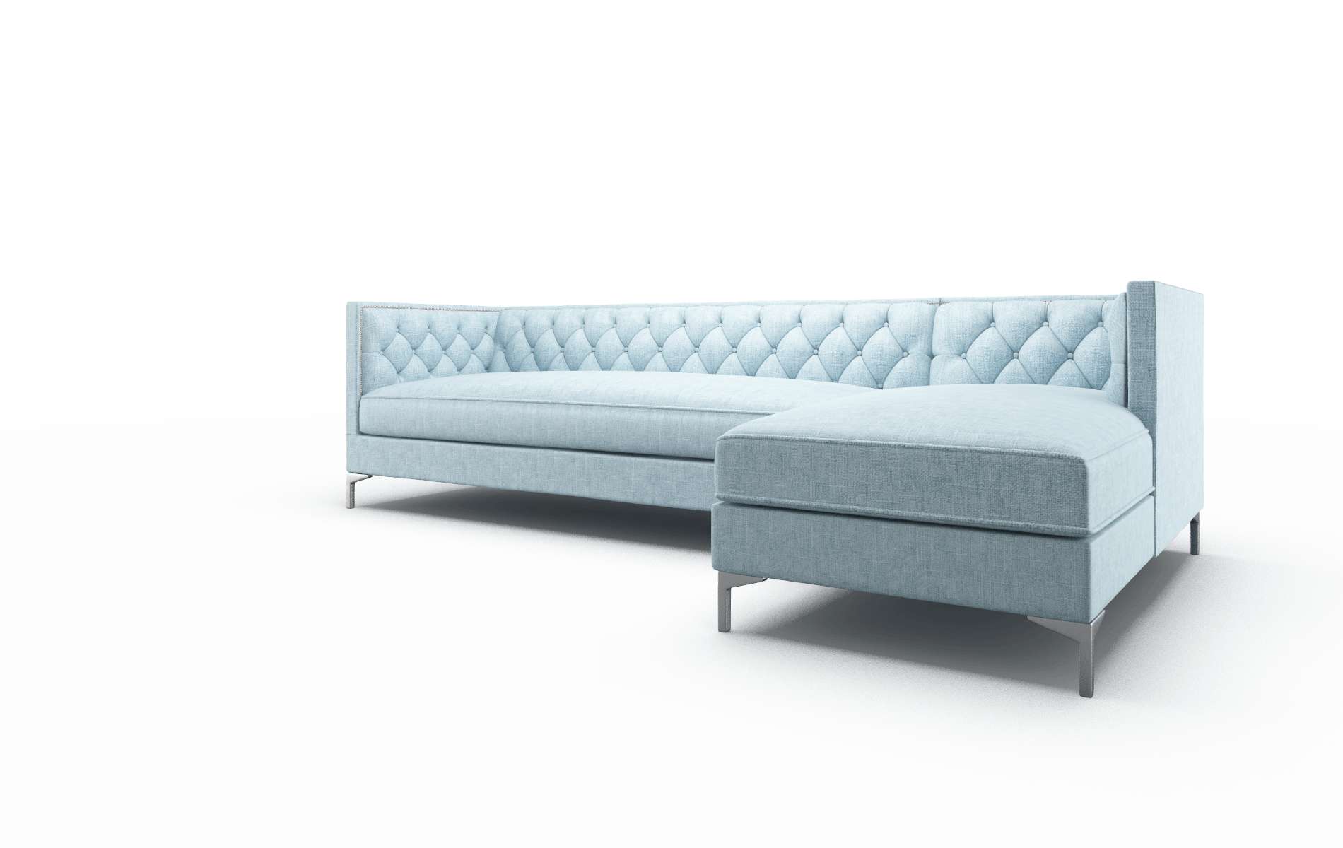 Gosford Atlas Turquoise Panel metal legs 4