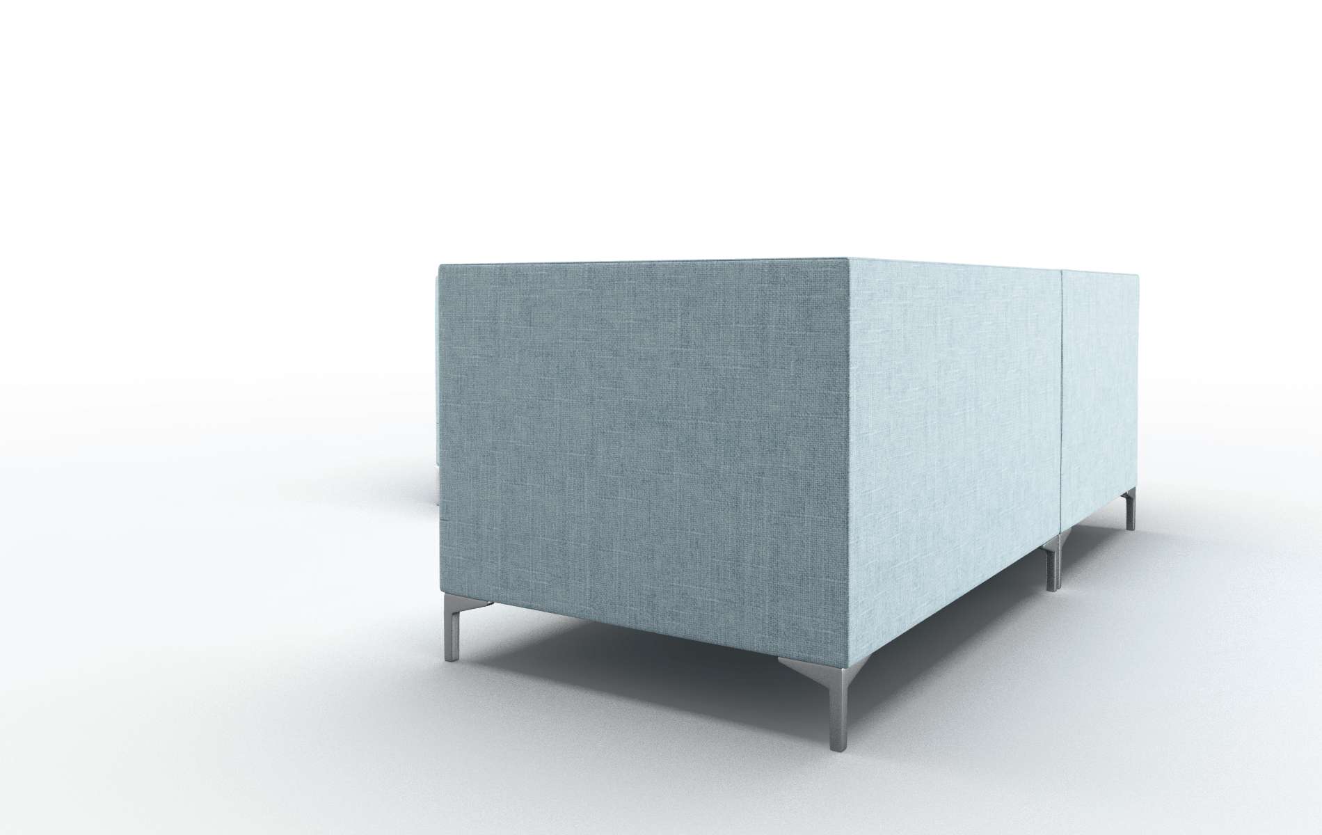 Gosford Atlas Turquoise Sectional metal legs 4