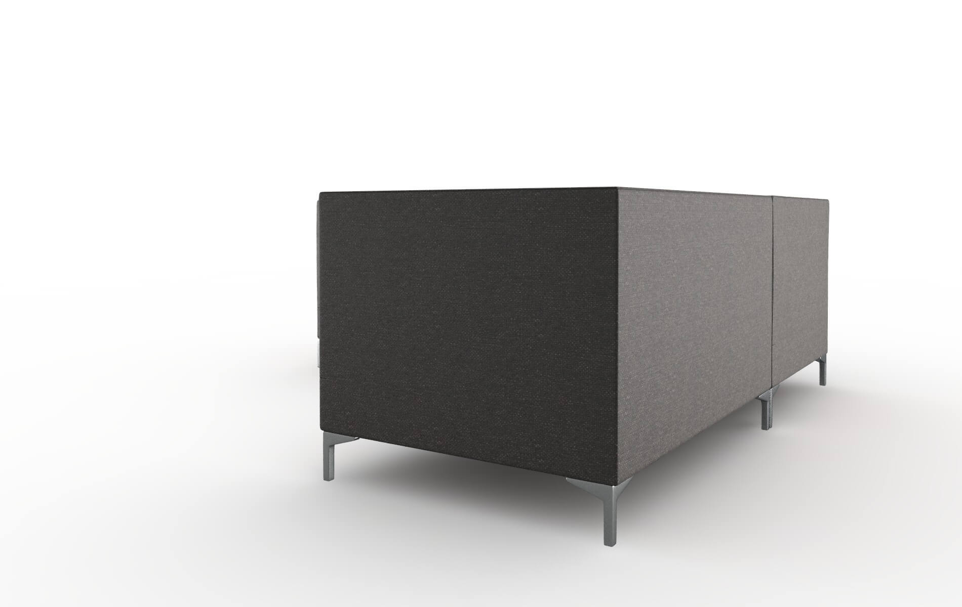 Gosford Avenger Denim Sectional metal legs 4