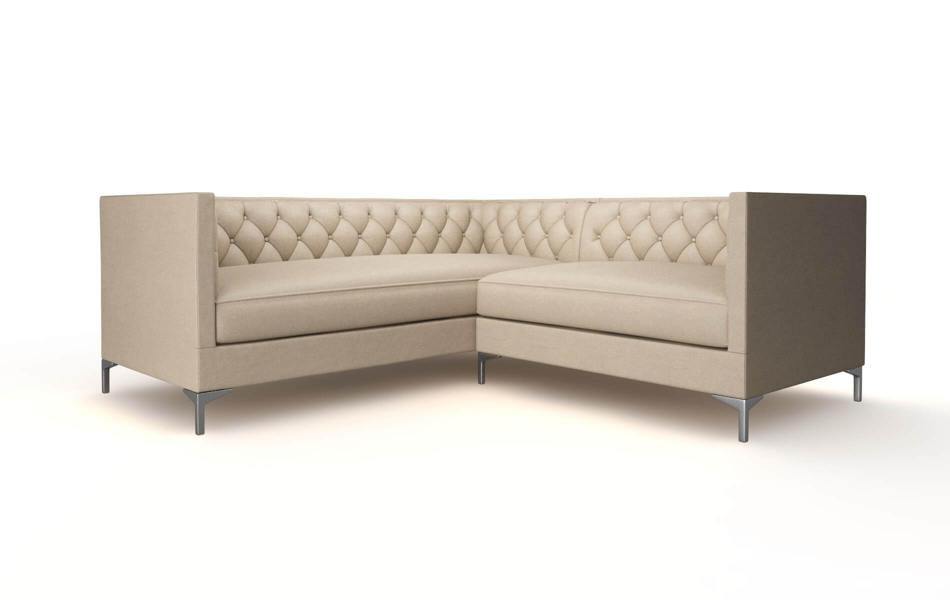 Gosford Avenger Driftwood Sectional metal legs