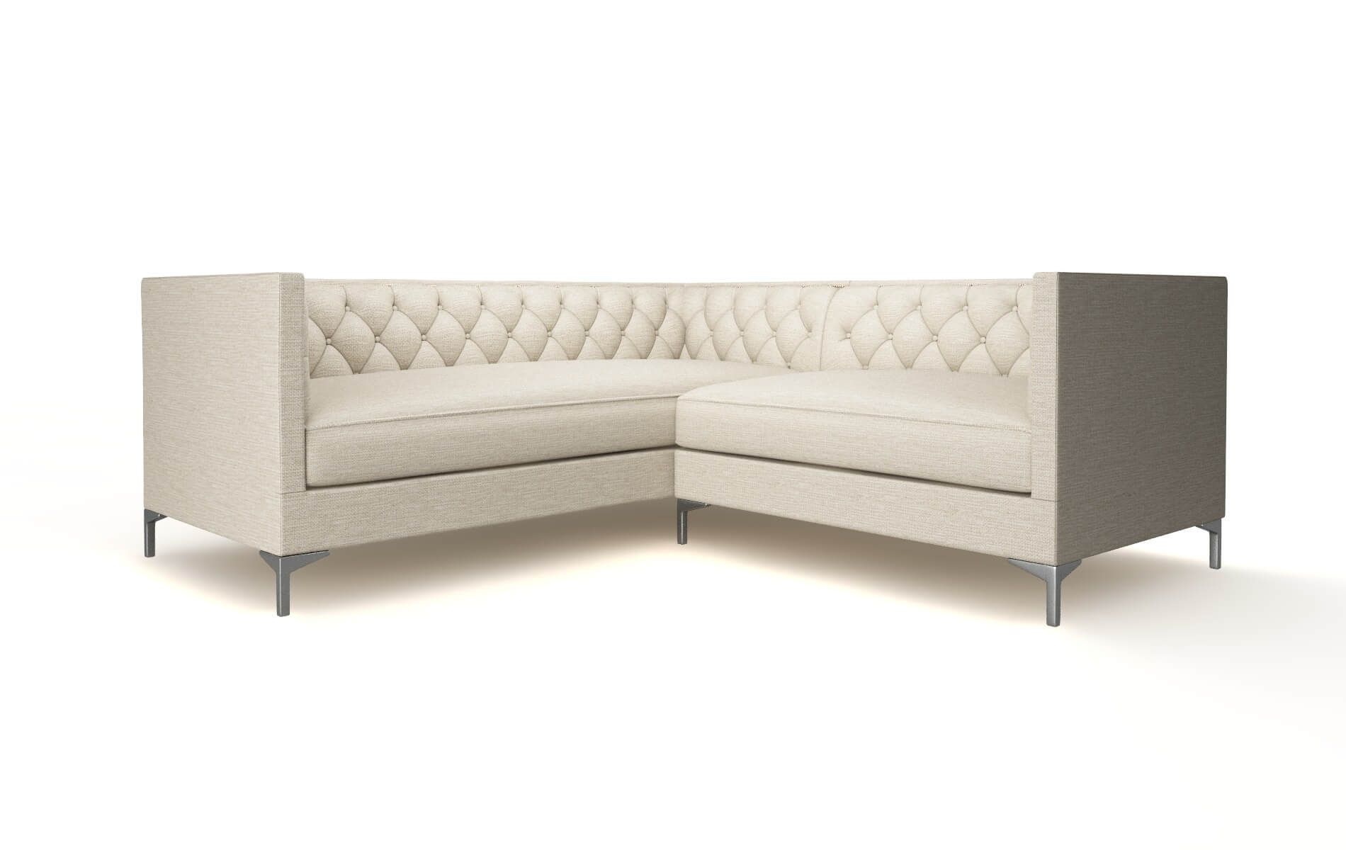 Gosford Avenger Pumice Sectional metal legs