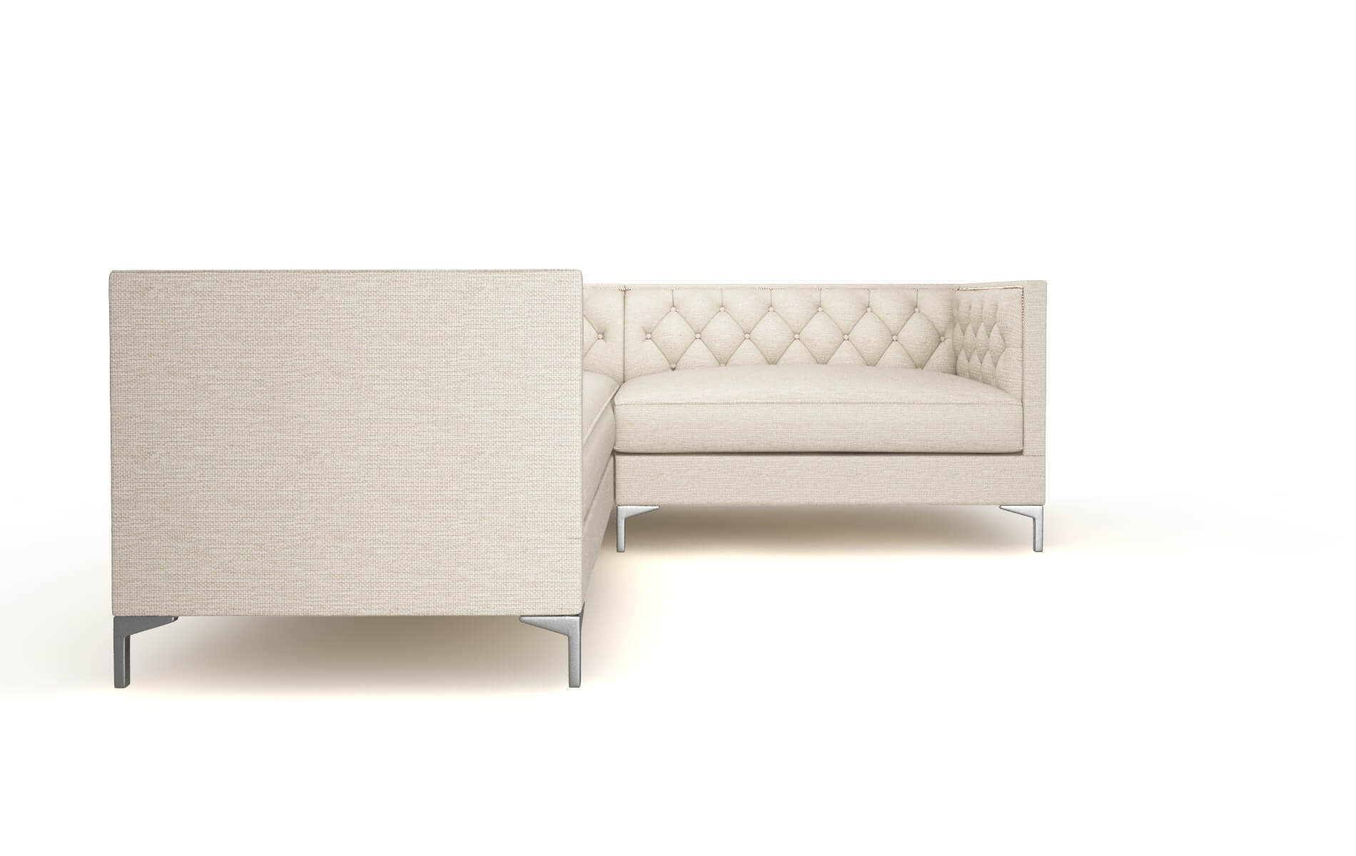 Gosford Avenger Pumice Sectional metal legs 2