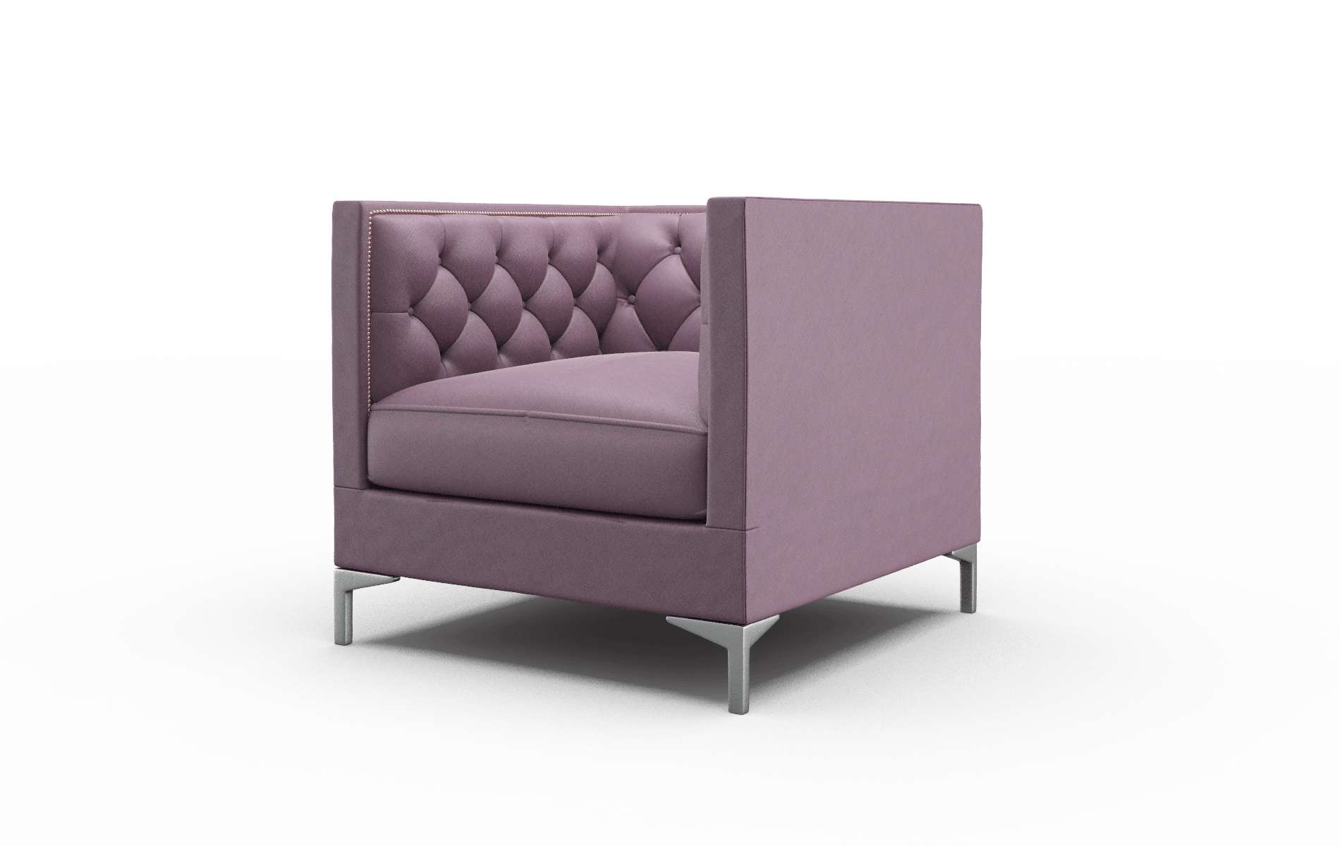 Gosford Bella Aubergine Chair metal legs 4