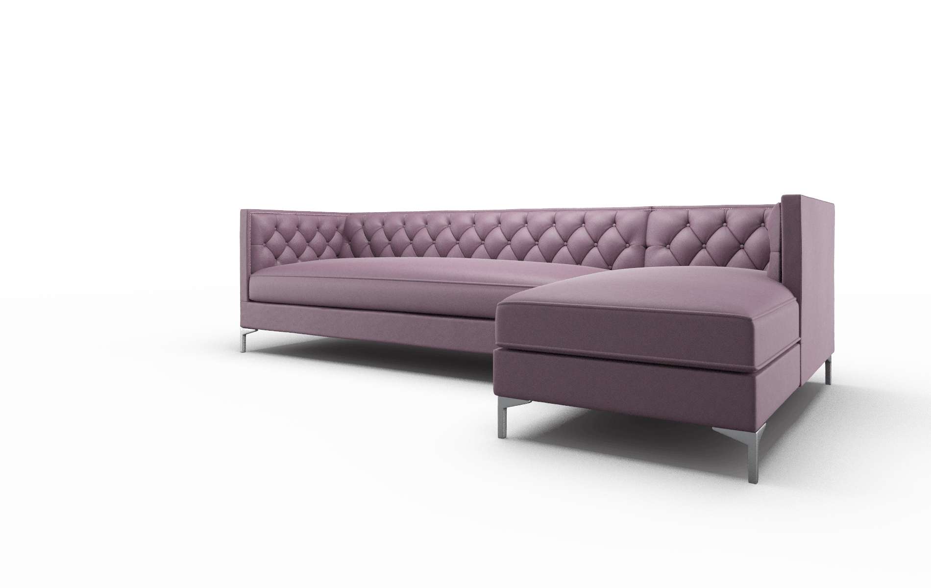 Gosford Bella Aubergine Panel metal legs 4