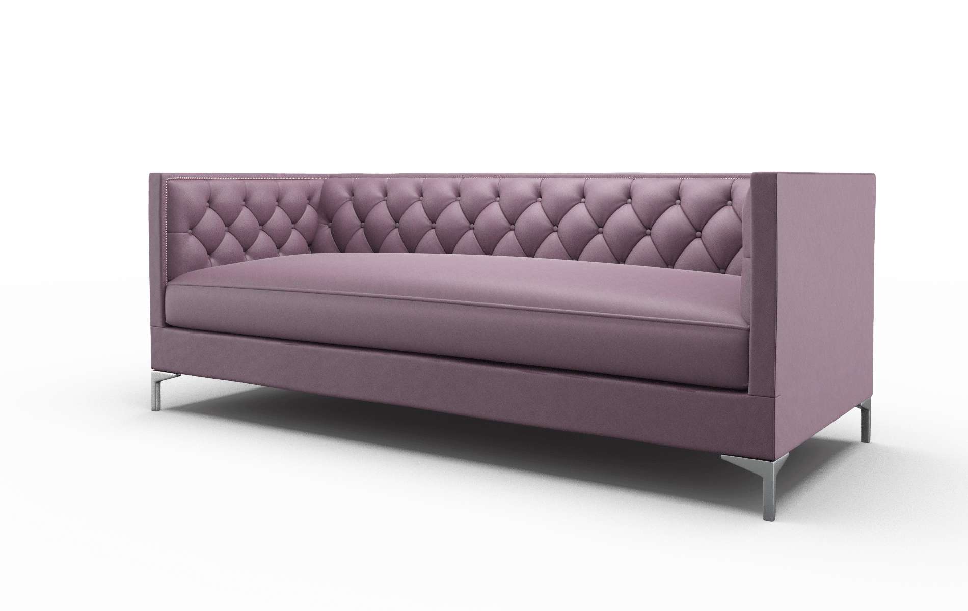 Gosford Bella Aubergine Sofa metal legs 4