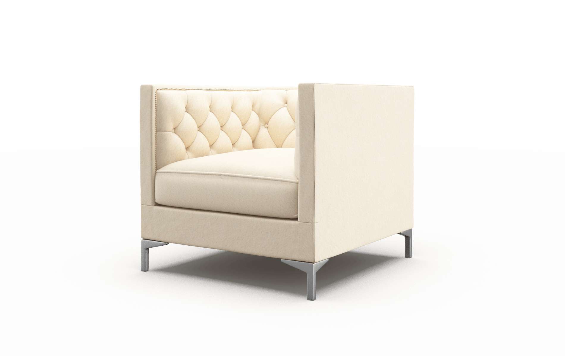 Gosford Bella Buckwheat Chair metal legs 4