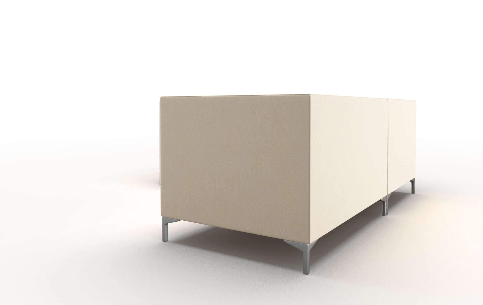 Gosford Bella Buckwheat Sectional metal legs 4