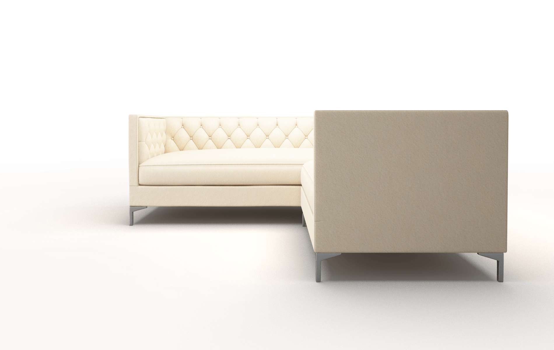 Gosford Bella Buckwheat Sectional metal legs 5