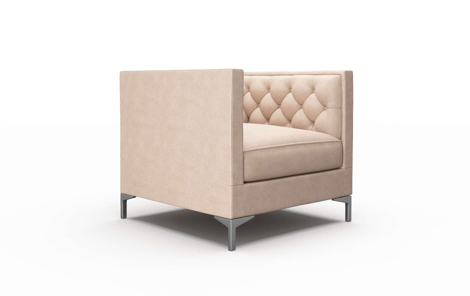 Gosford Bella Cocoa Chair metal legs 2