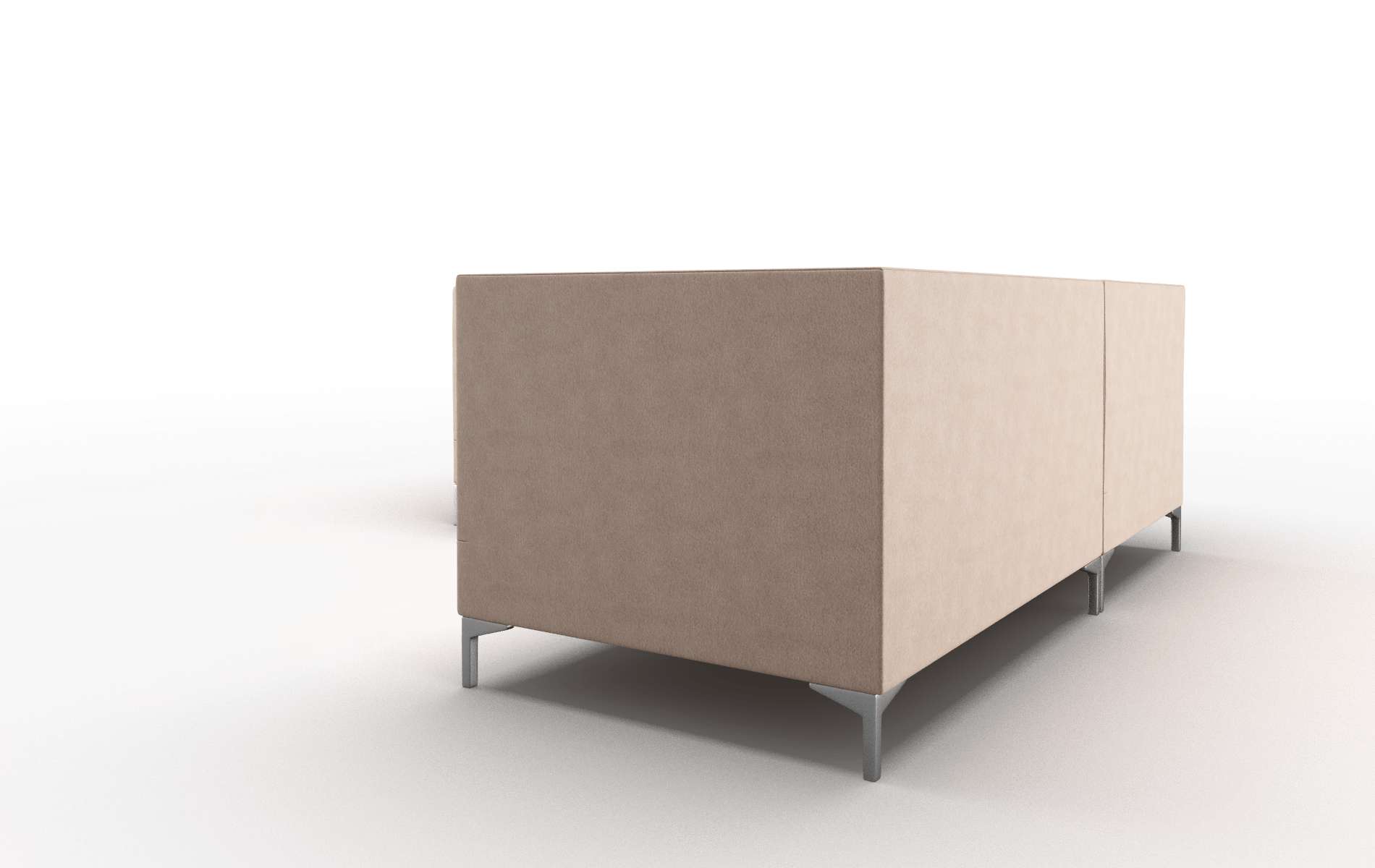 Gosford Bella Cocoa Sectional metal legs 4