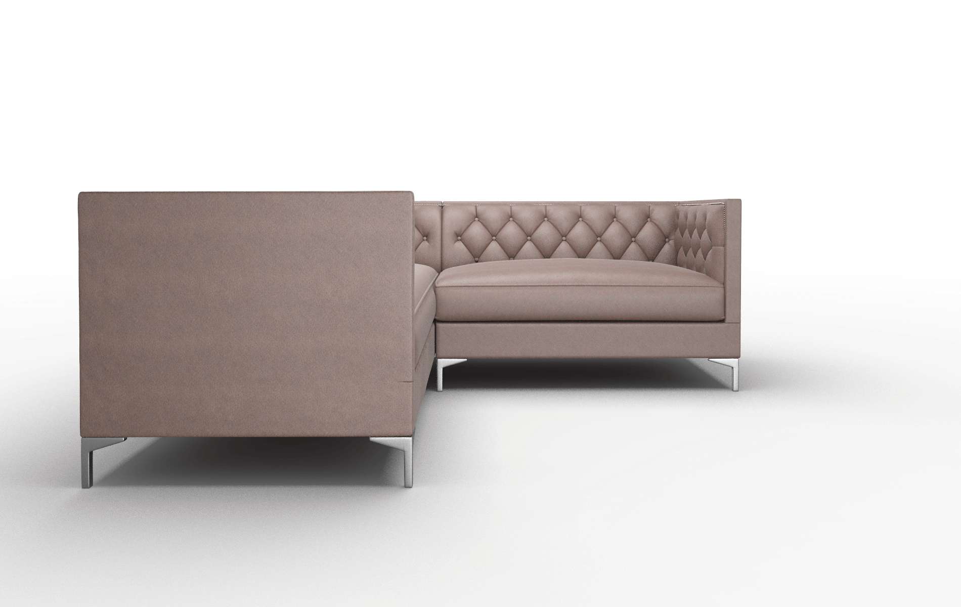 Gosford Bella Espresso Sectional metal legs 2