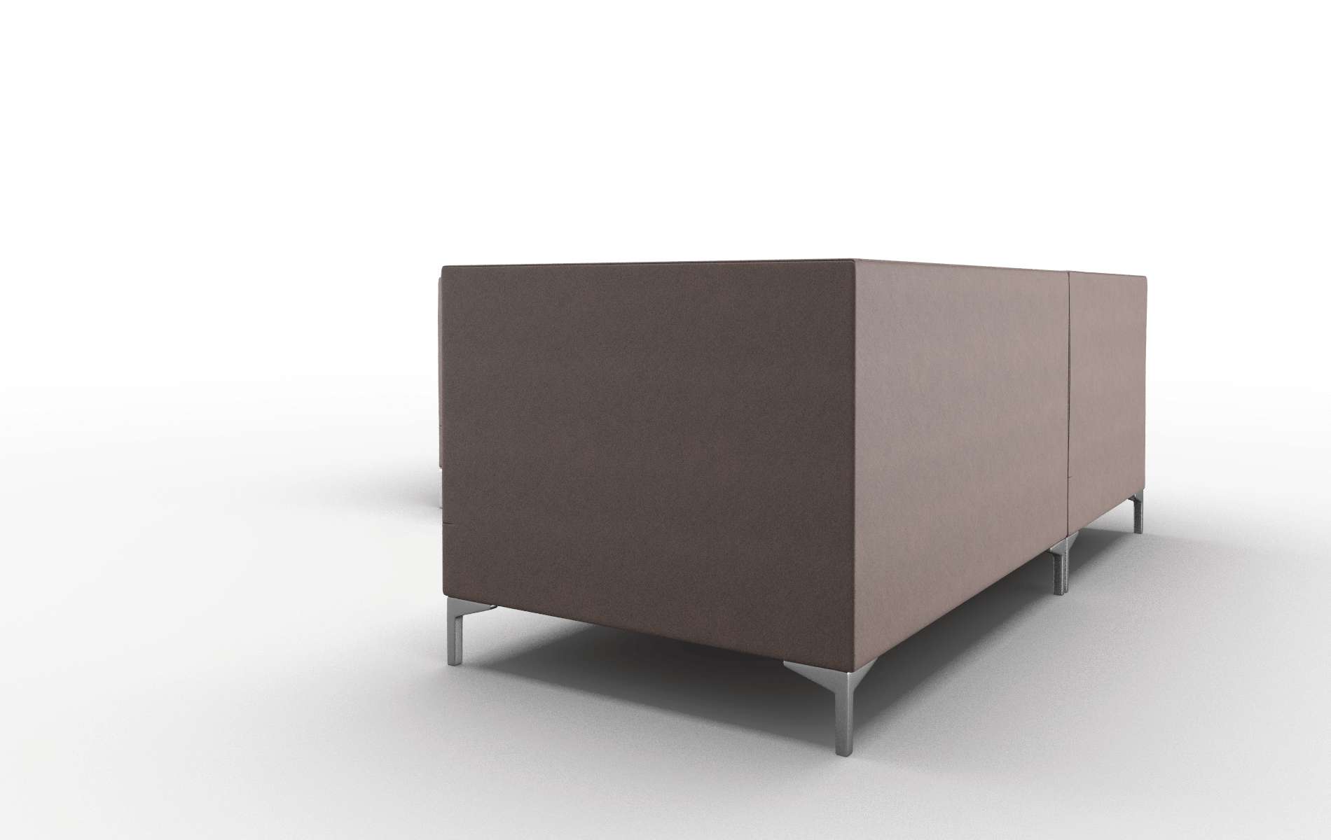 Gosford Bella Espresso Sectional metal legs 4