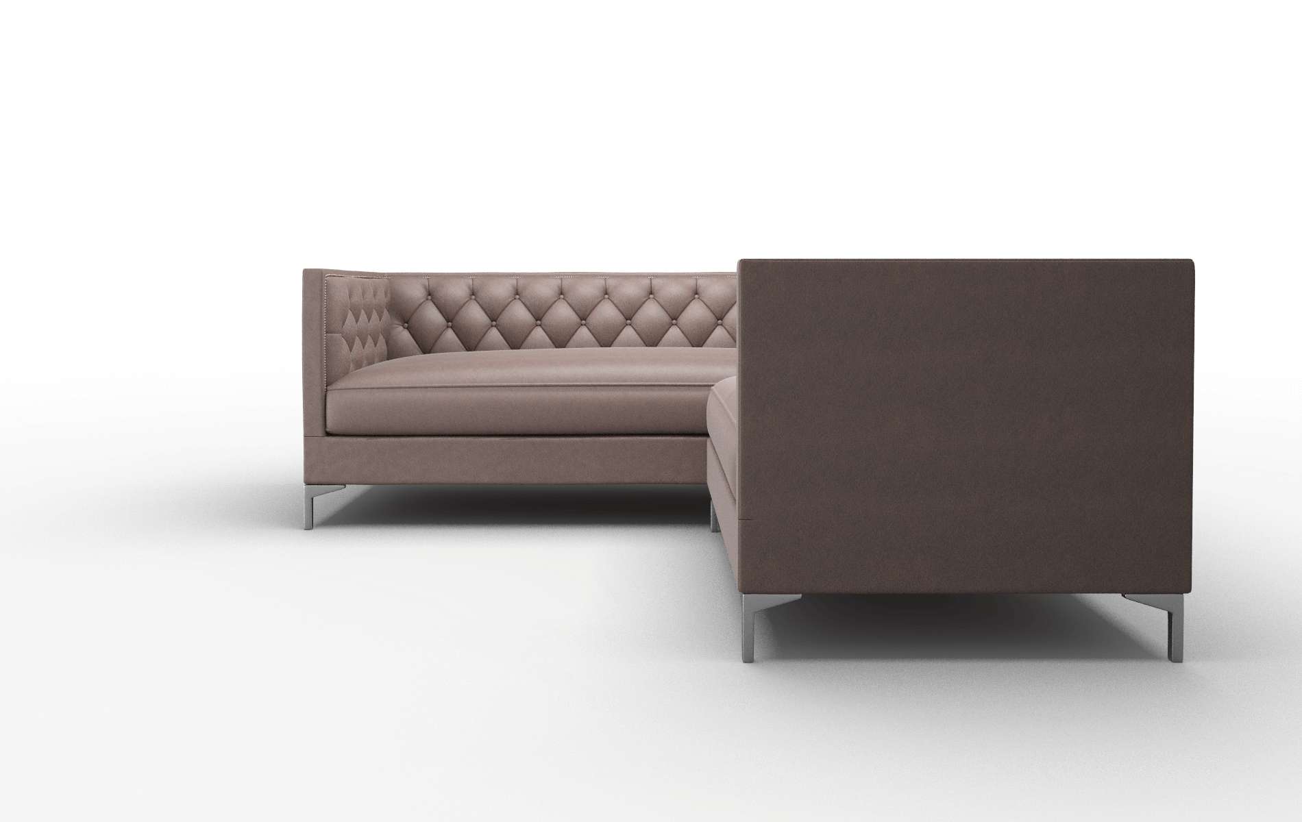 Gosford Bella Espresso Sectional metal legs 5