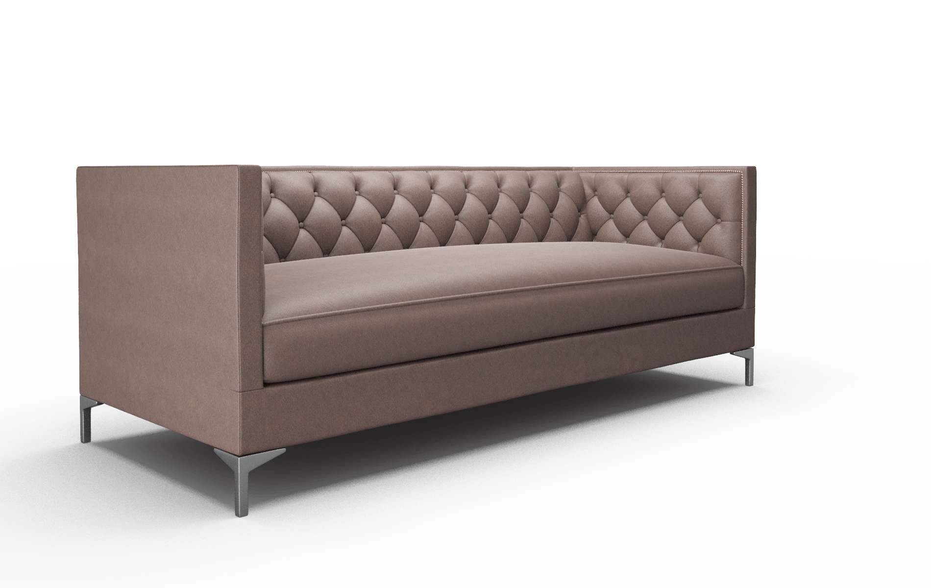 Gosford Bella Espresso Sofa metal legs 2