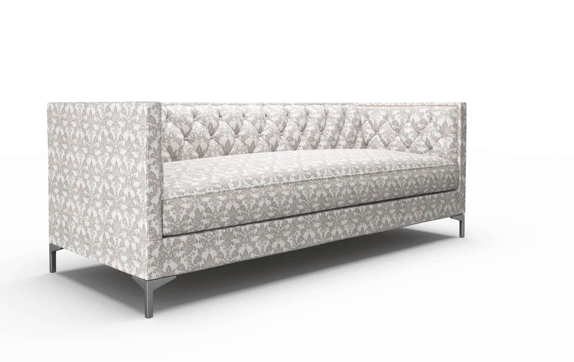 Gosford Bergamo Dove Sofa metal legs 2