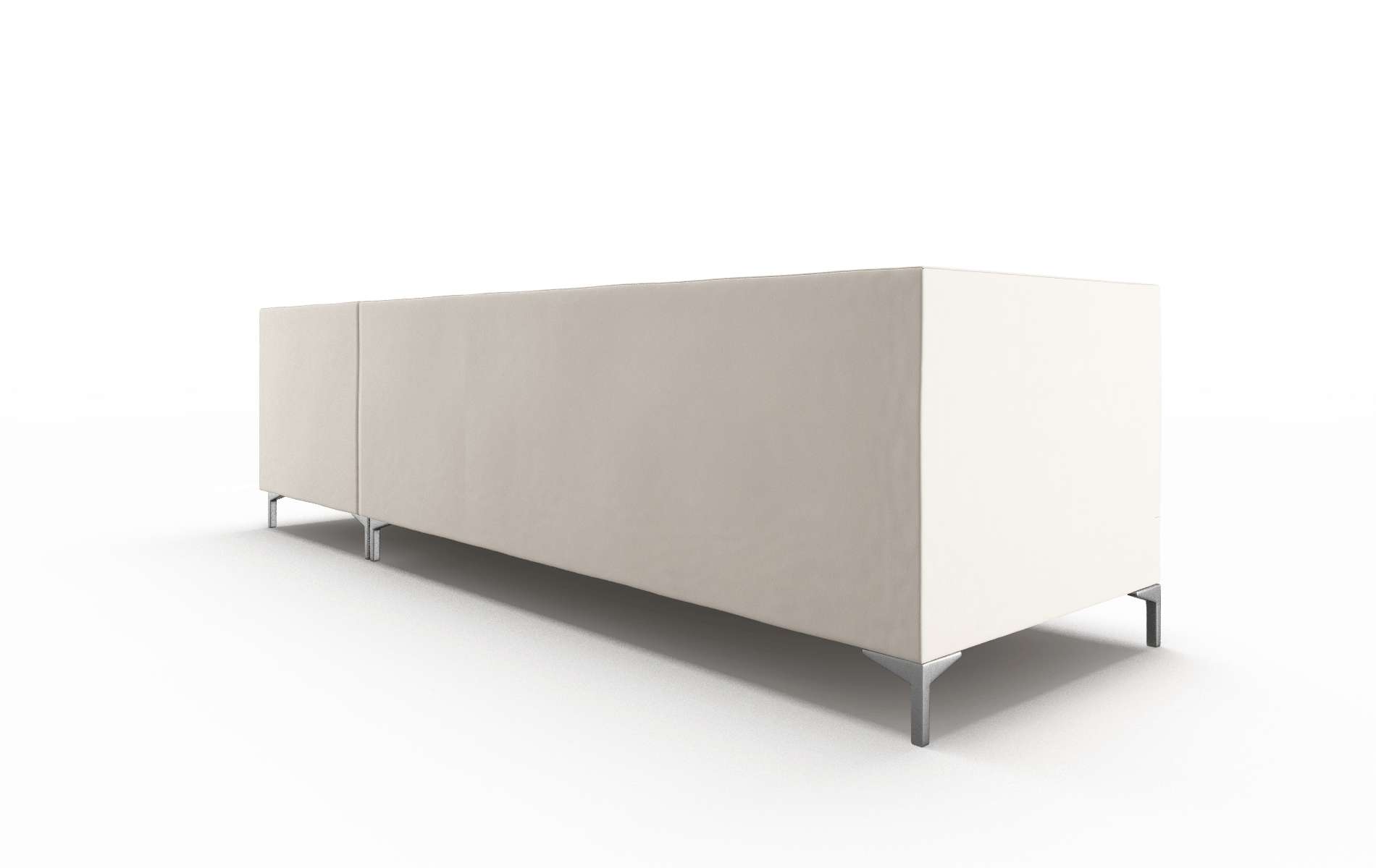 Gosford Blanche Milky Panel metal legs 5