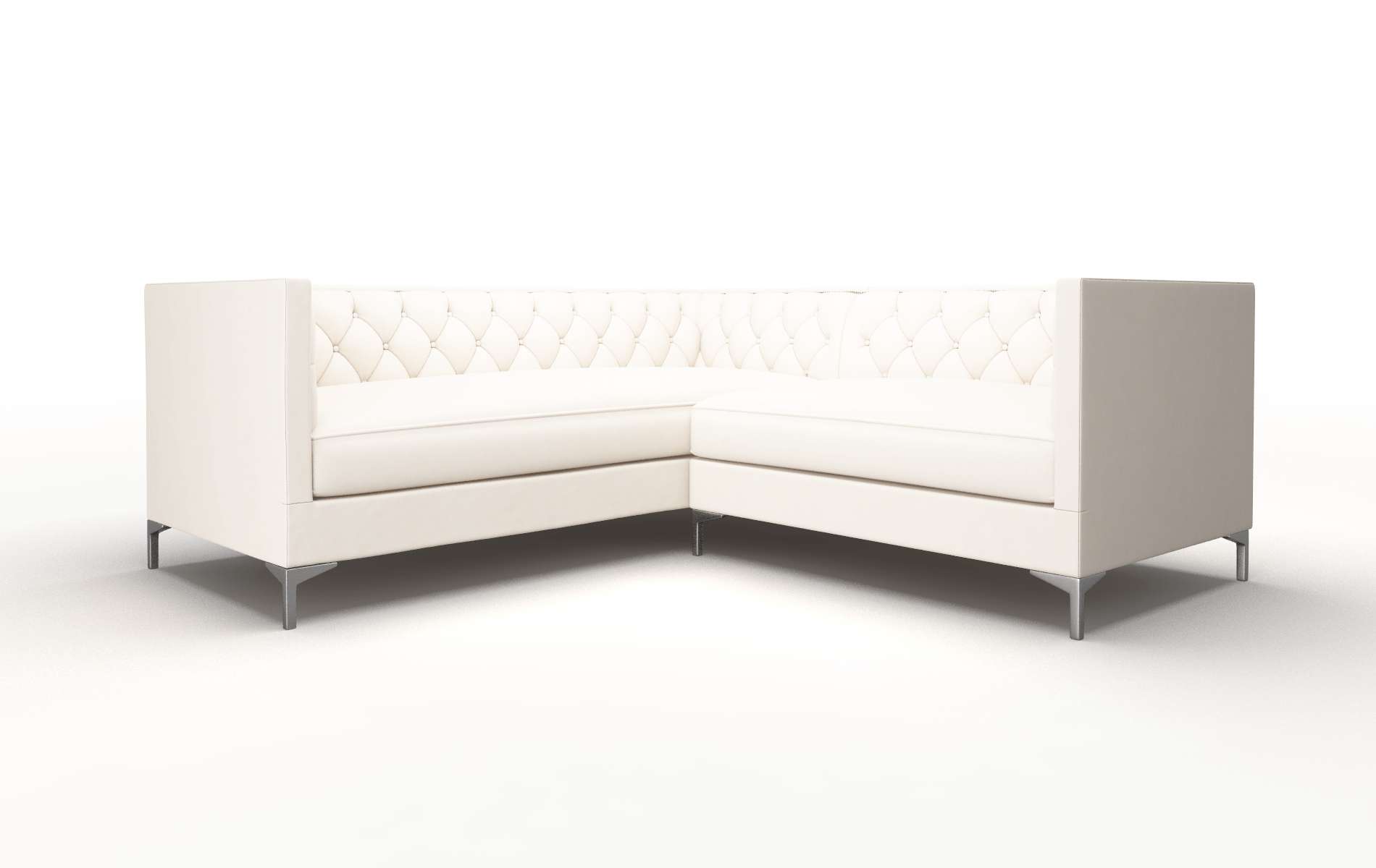 Gosford Blanche milky Sectional Metal Legs  1