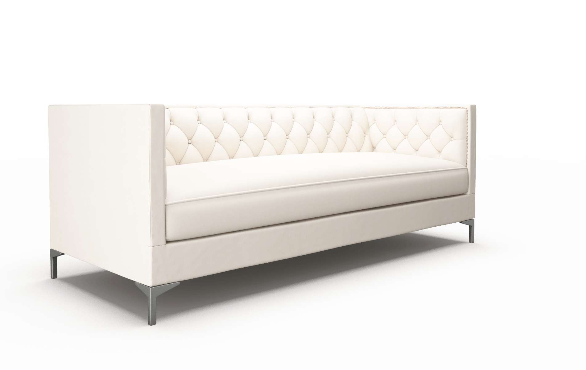 Gosford Blanche Milky Sofa metal legs 2