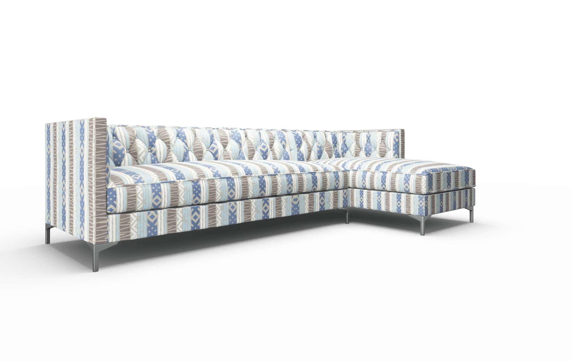 Gosford Bodhi Indigo Panel metal legs 2