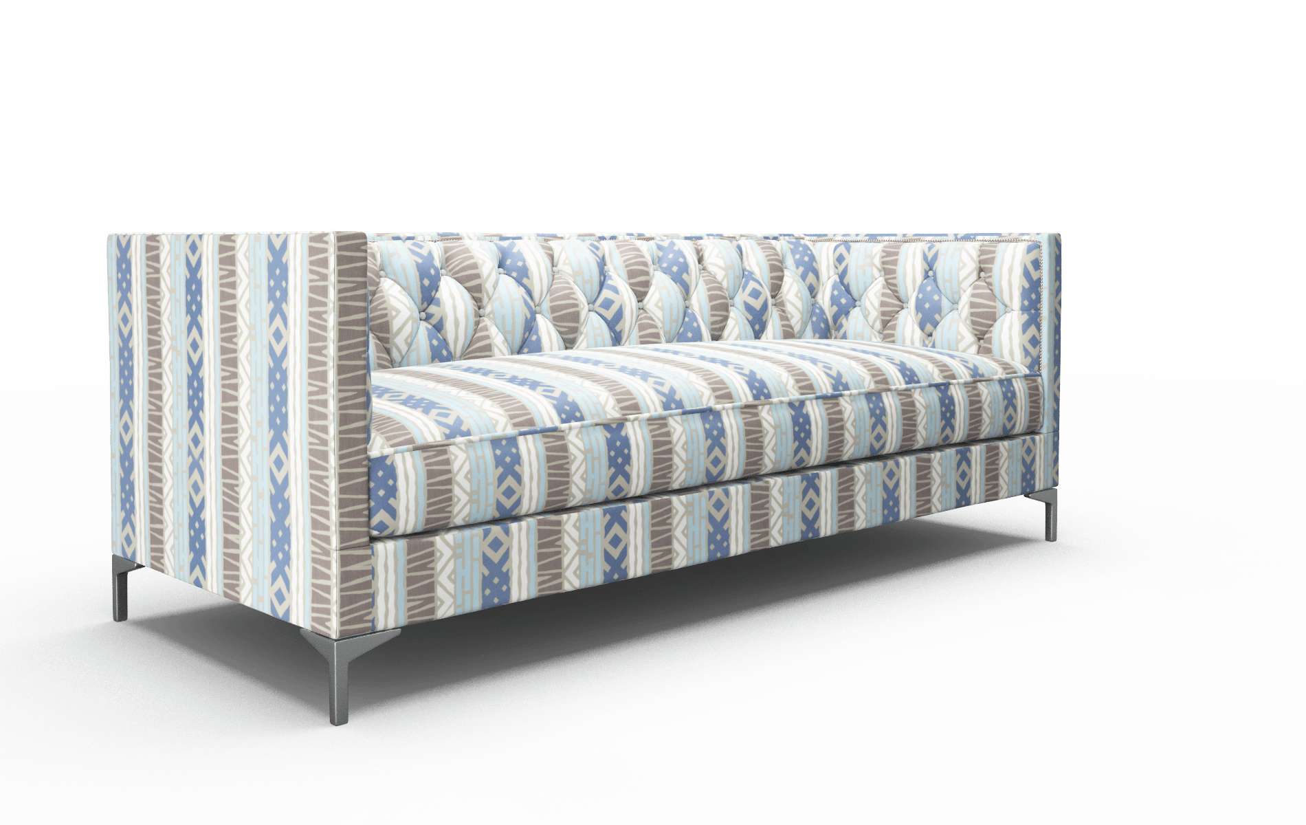 Gosford Bodhi Indigo Sofa metal legs 2