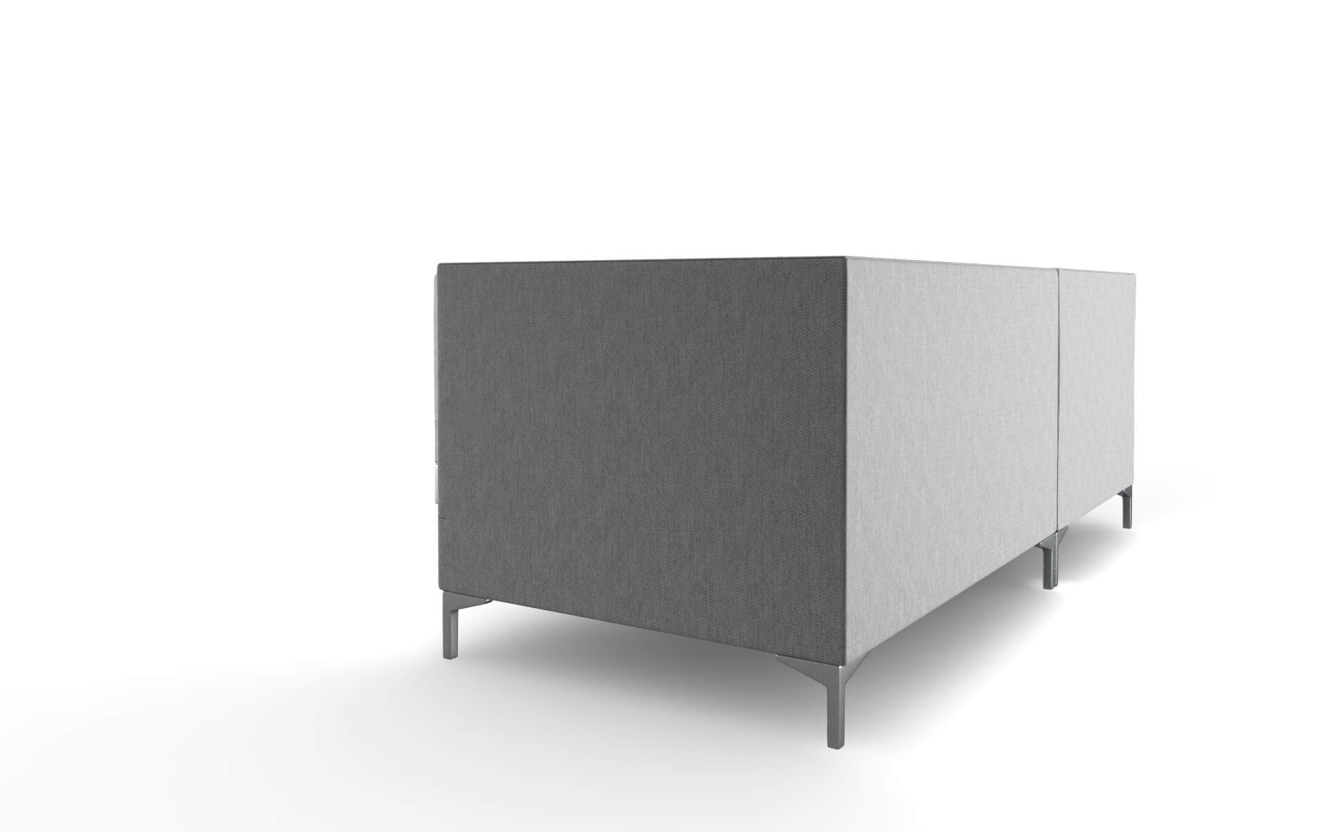 Gosford Bungalow Graphite Sectional metal legs 4