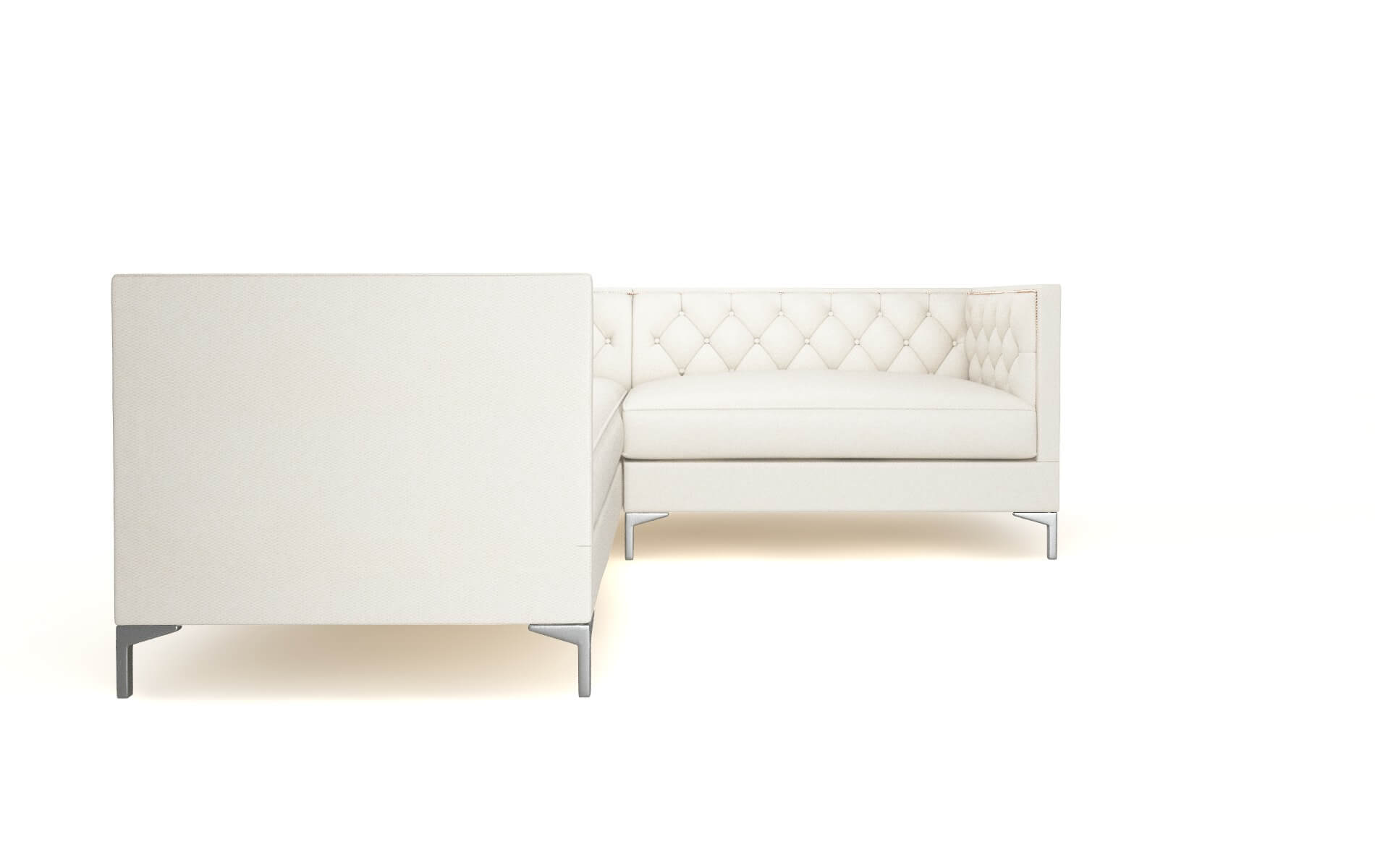 Gosford Bungalow Ivory Sectional metal legs 2