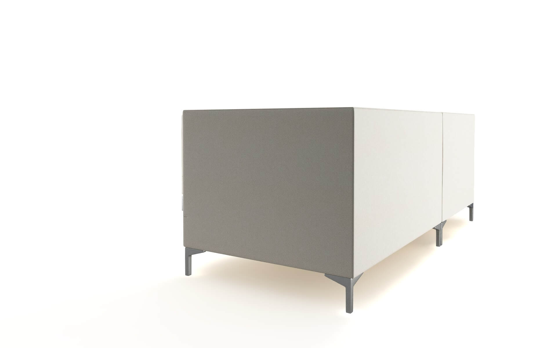 Gosford Bungalow Ivory Sectional metal legs 4