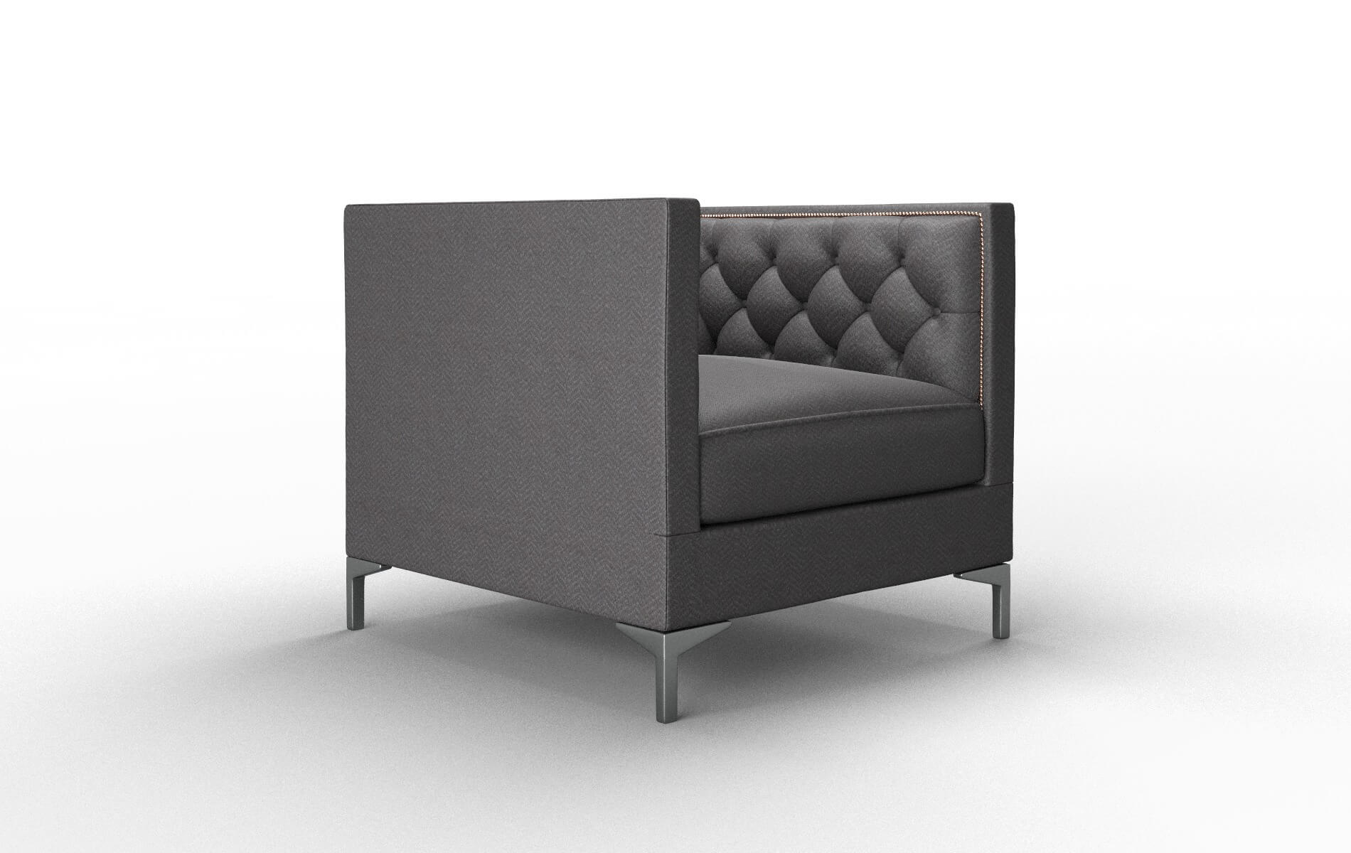 Gosford Catalina Charcoal Chair metal legs 2