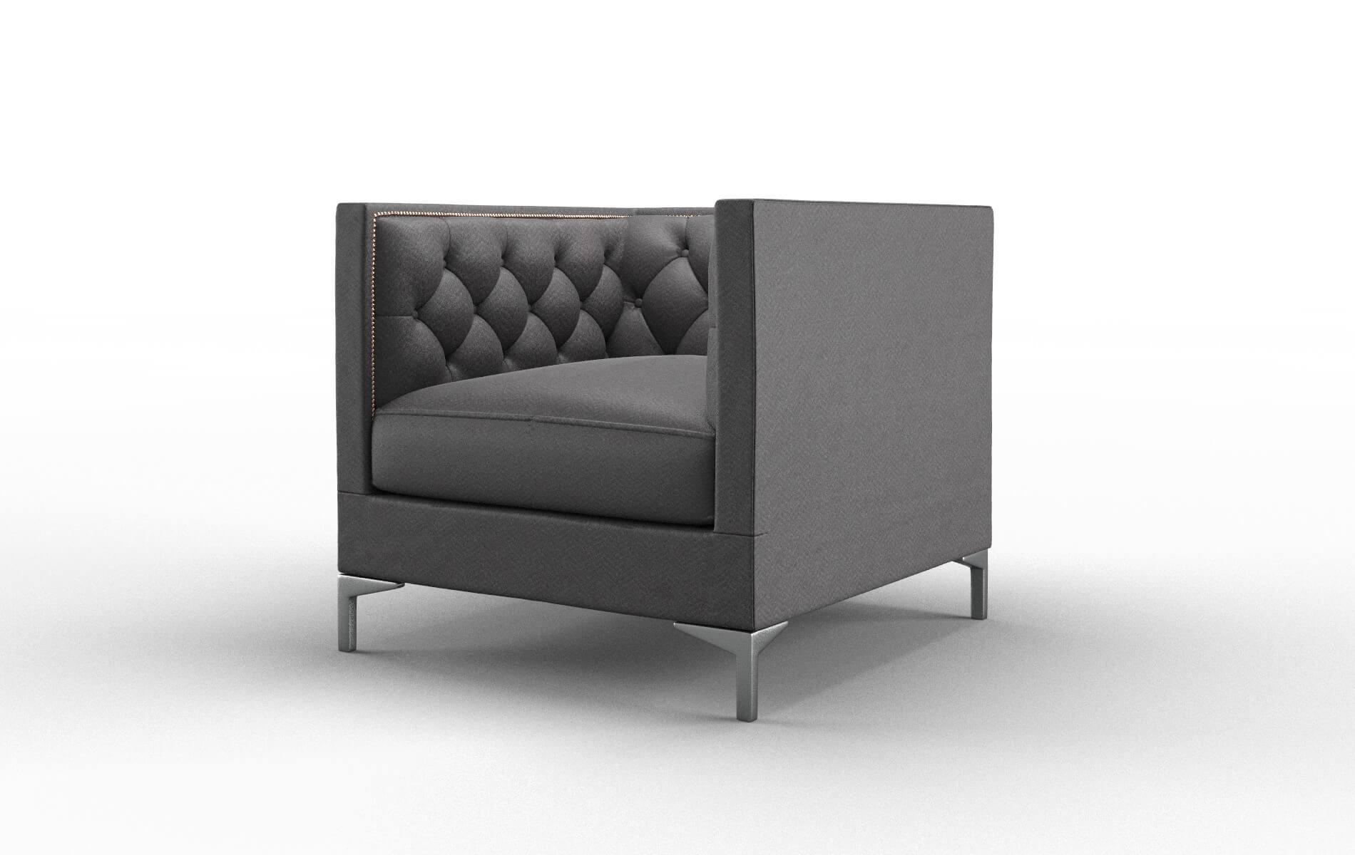 Gosford Catalina Charcoal Chair metal legs 4