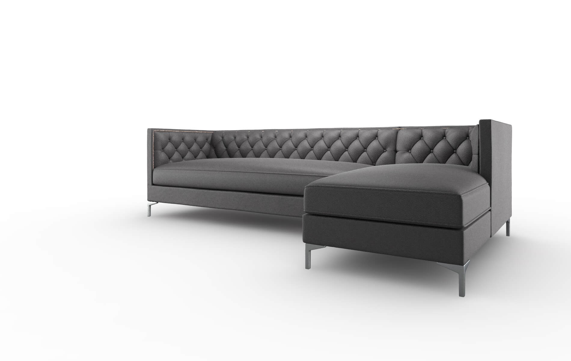 Gosford Catalina Charcoal Panel metal legs 4