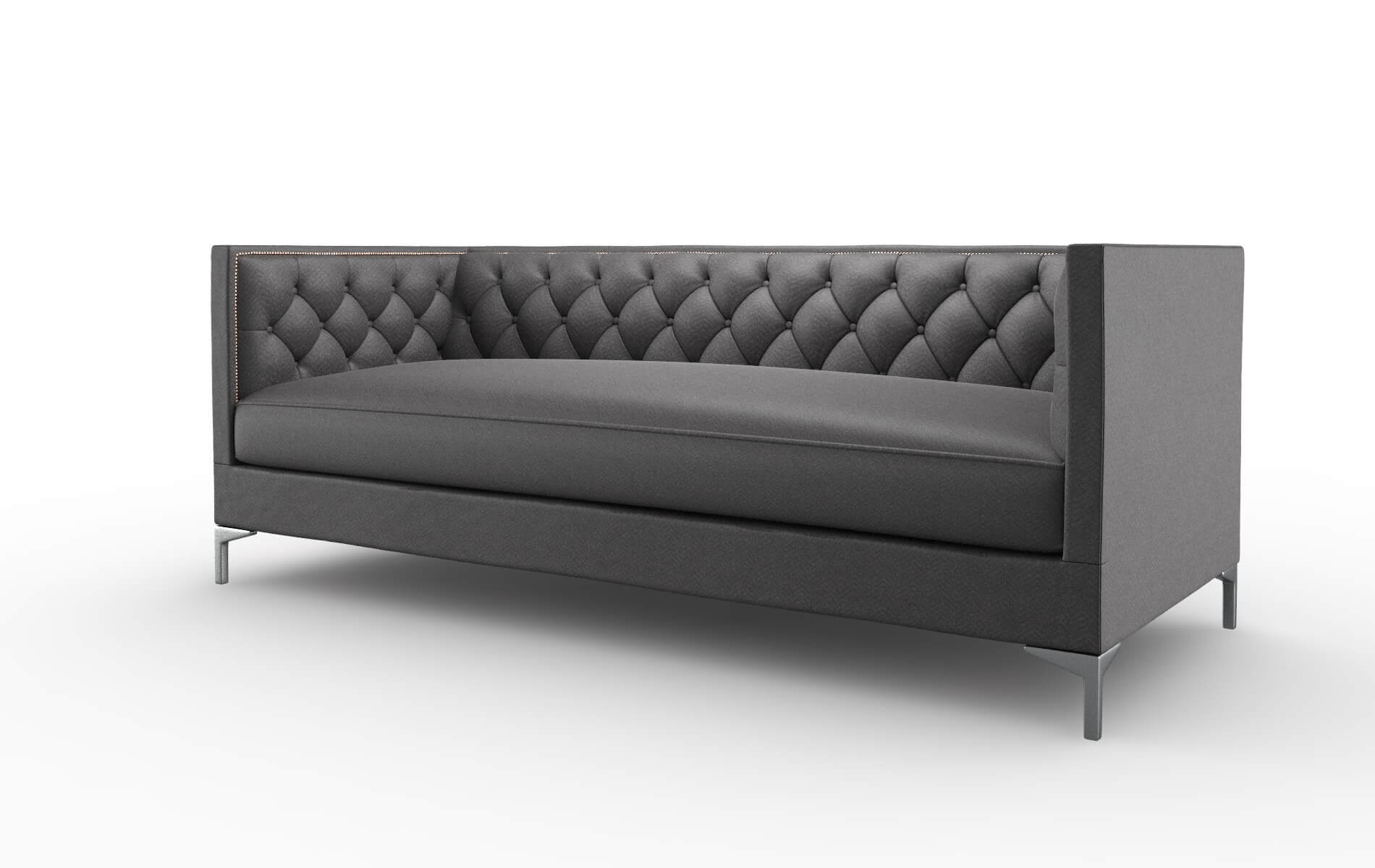 Gosford Catalina Charcoal Sofa metal legs 4