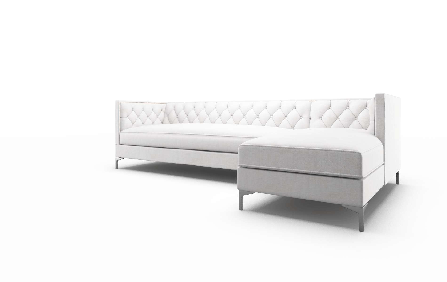 Gosford Catalina Ivory Panel metal legs 4