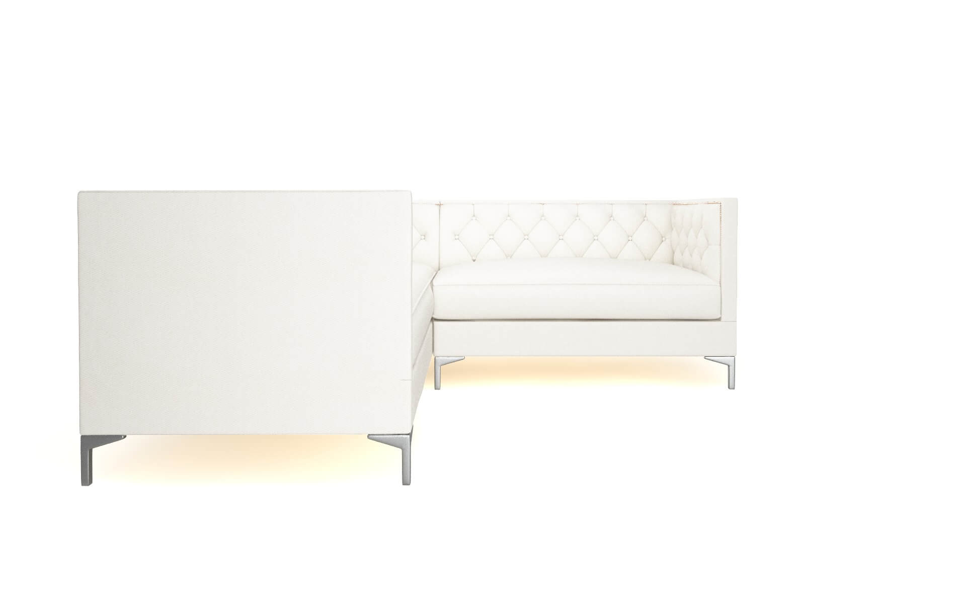 Gosford Chance Bone Sectional metal legs 2