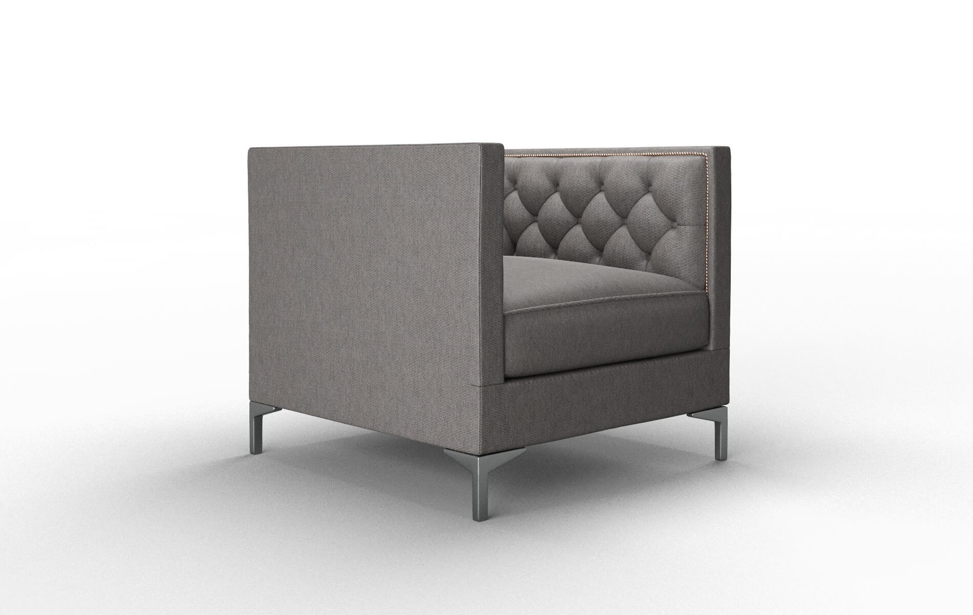 Gosford Cosmo Charcoal Chair metal legs 2