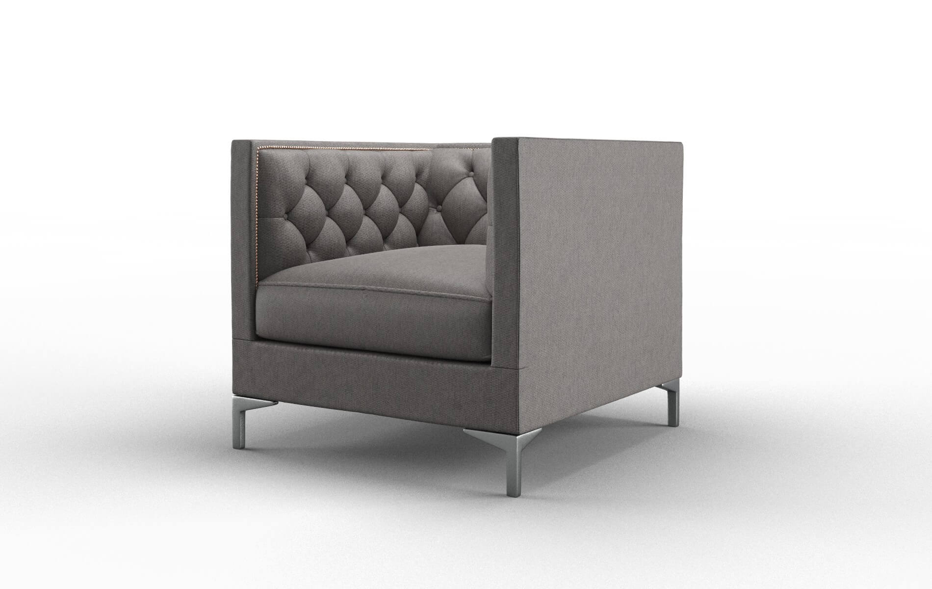 Gosford Cosmo Charcoal Chair metal legs 4