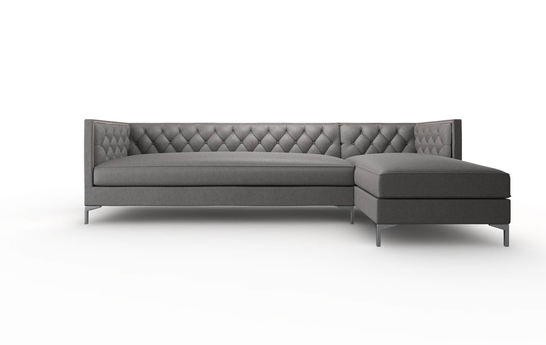 Gosford Cosmo Charcoal Panel metal legs 1