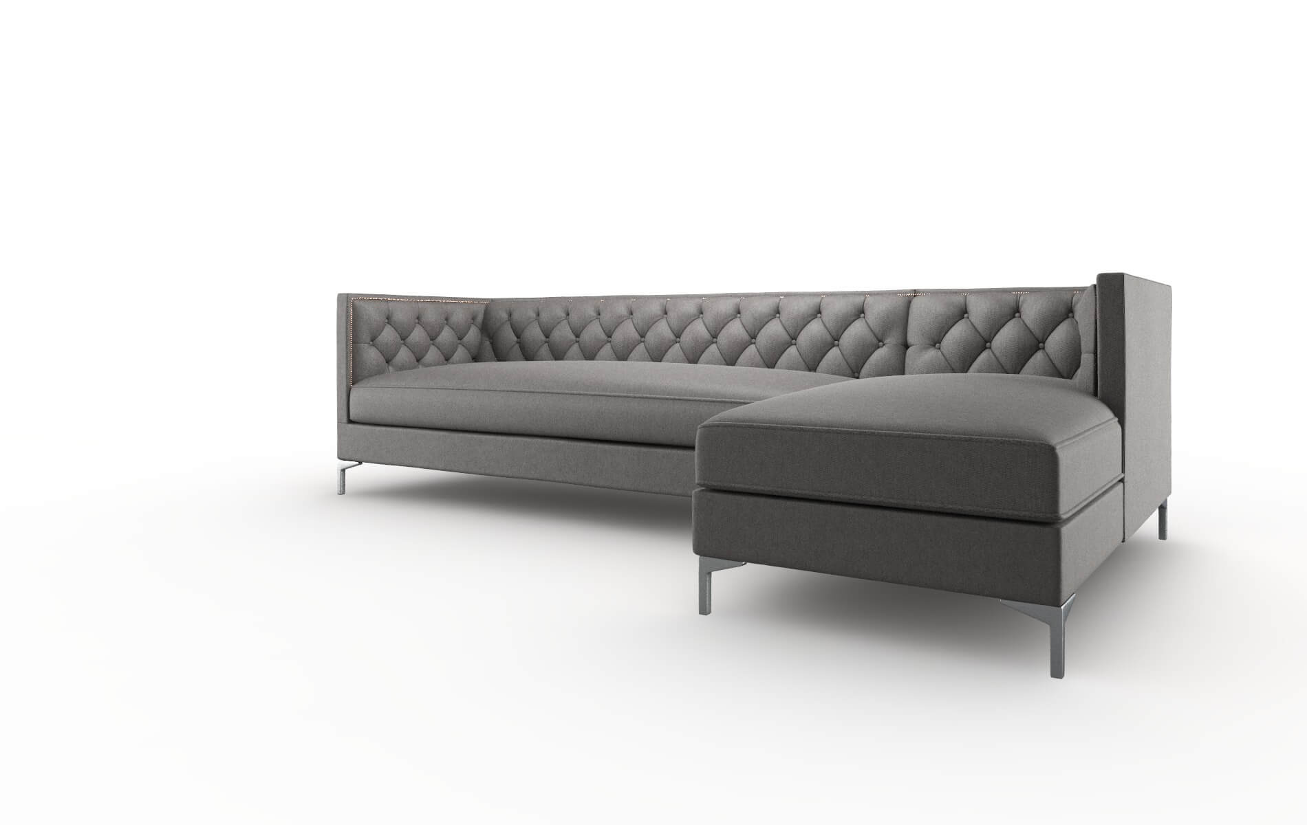 Gosford Cosmo Charcoal Panel metal legs 4