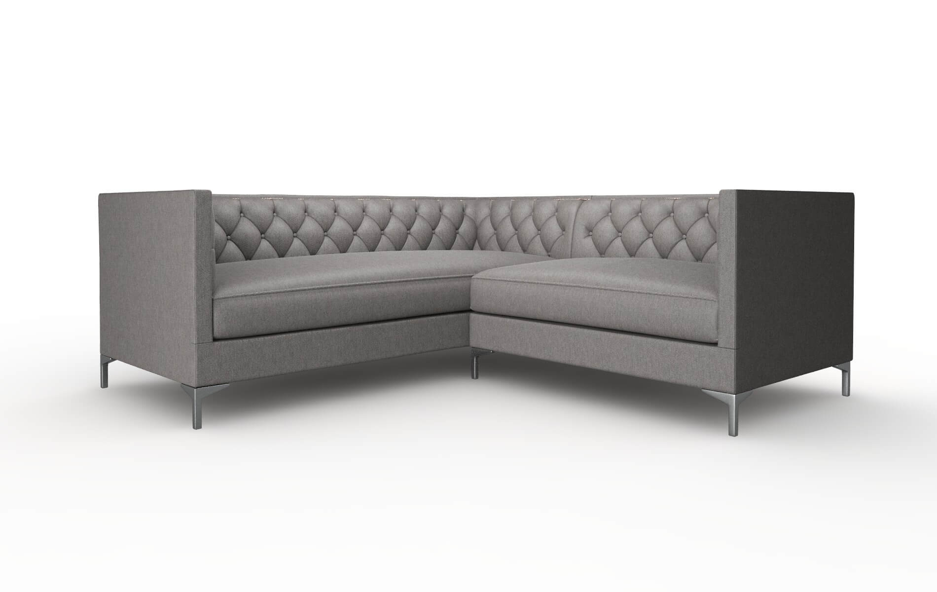 Gosford Cosmo Charcoal Sectional metal legs 1