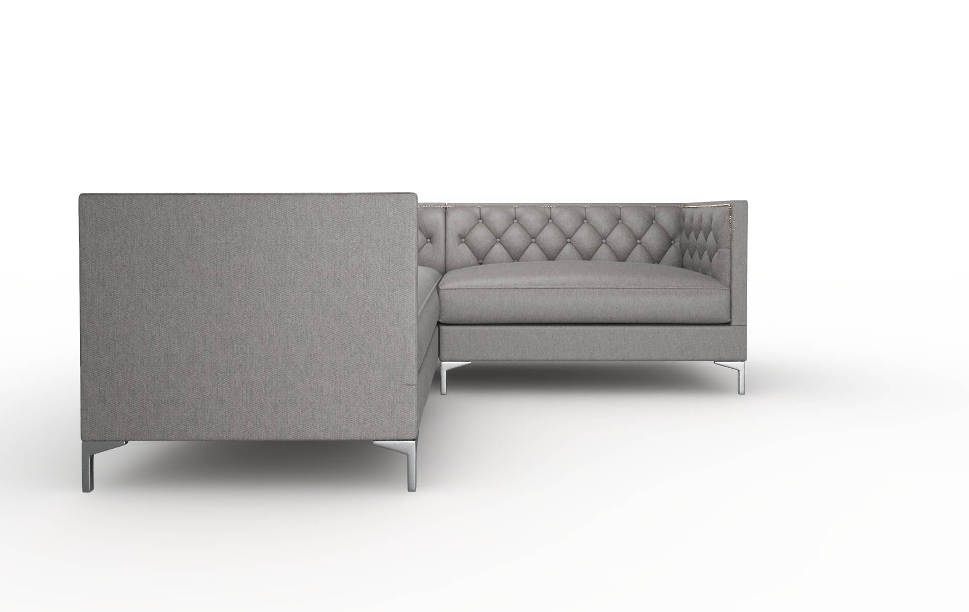 Gosford Cosmo Charcoal Sectional metal legs 2