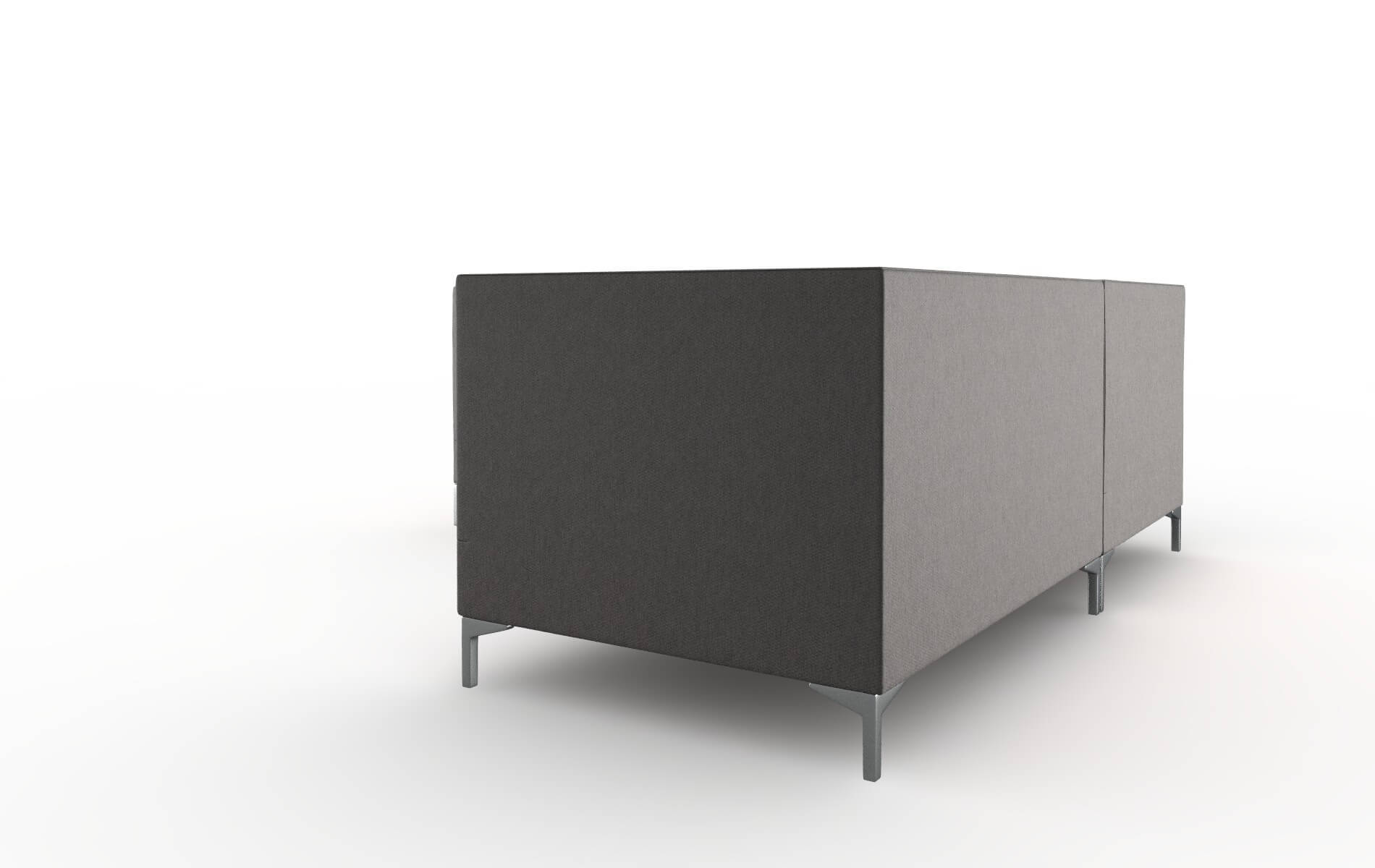 Gosford Cosmo Charcoal Sectional metal legs 4