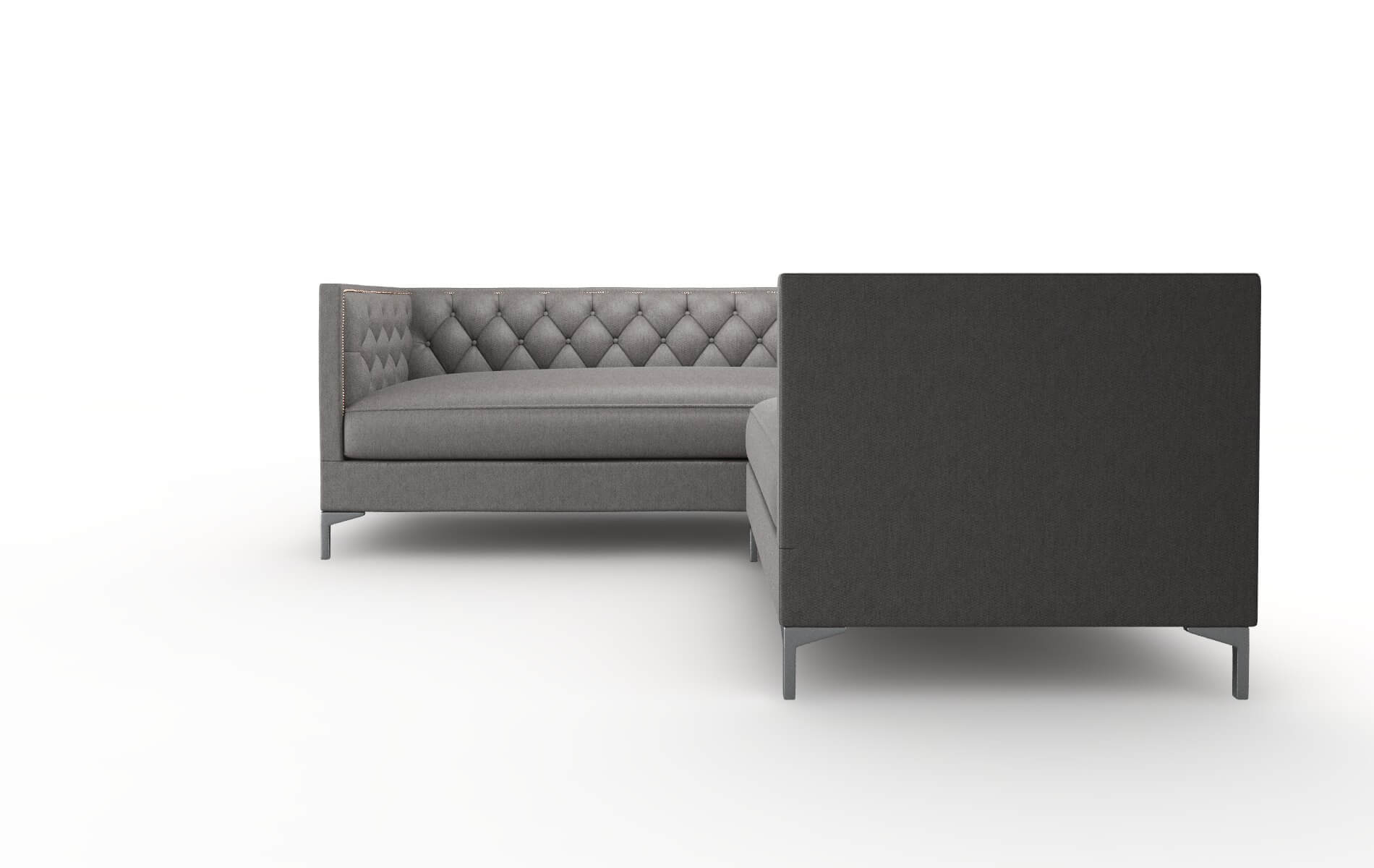 Gosford Cosmo Charcoal Sectional metal legs 5