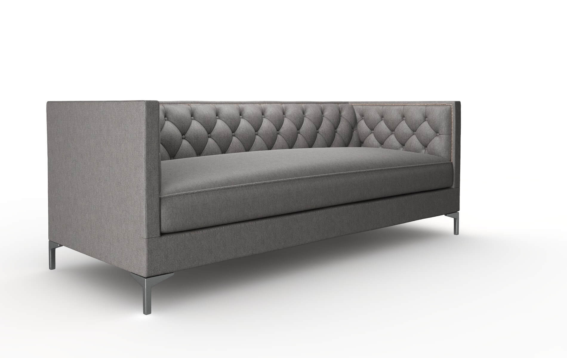 Gosford Cosmo Charcoal Sofa metal legs 2