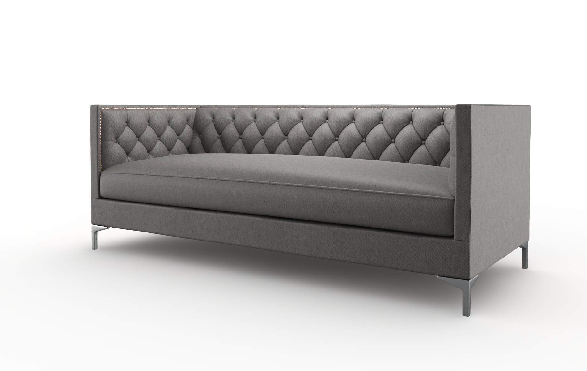 Gosford Cosmo Charcoal Sofa metal legs 4