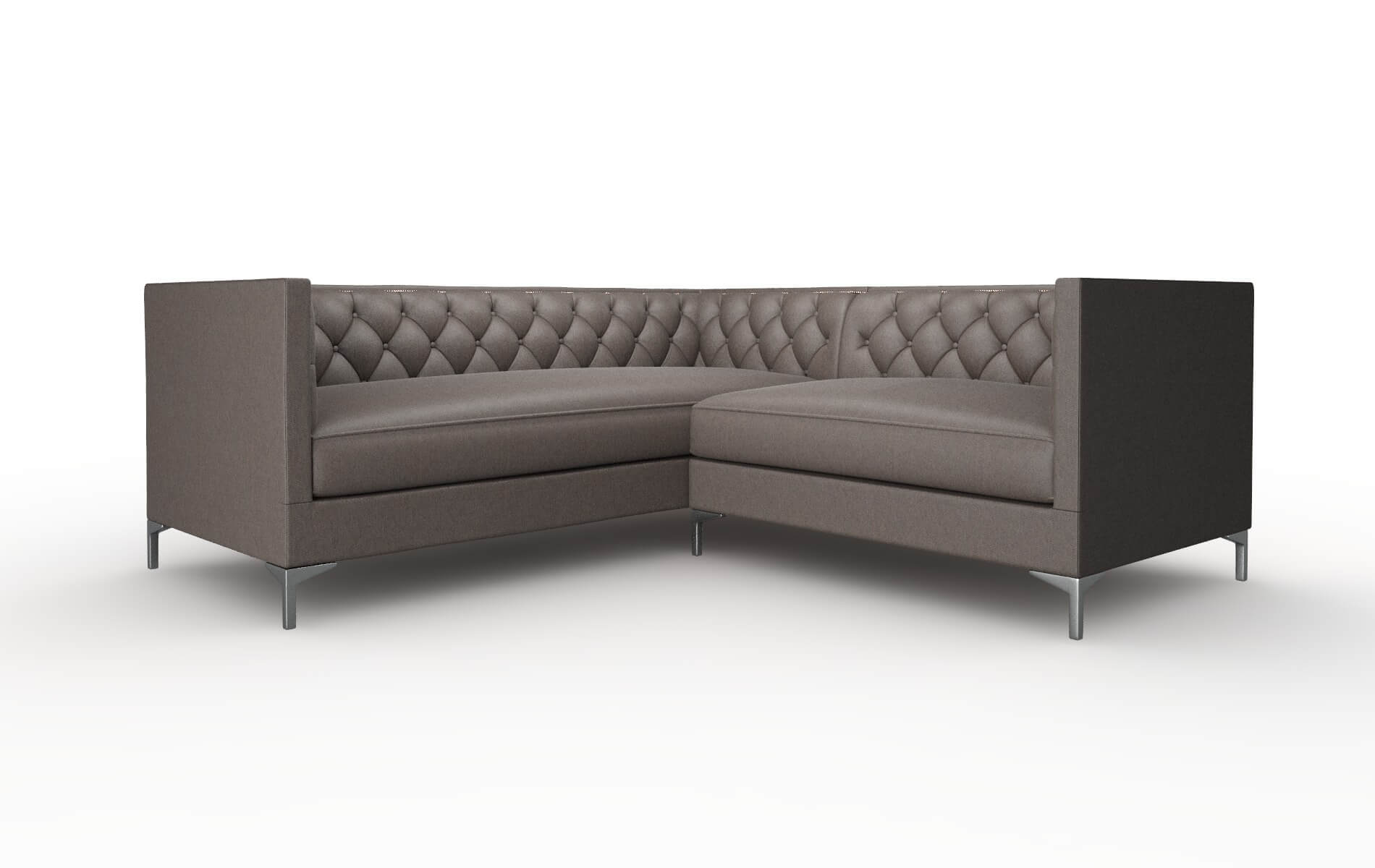 Gosford Cosmo Chocolate Sectional metal legs 1