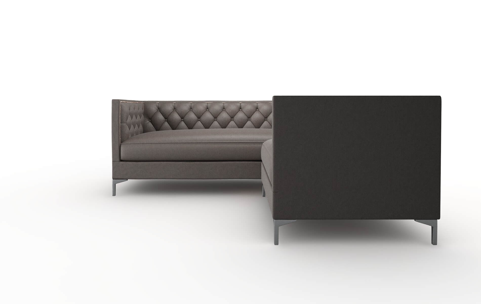 Gosford Cosmo Chocolate Sectional metal legs 5